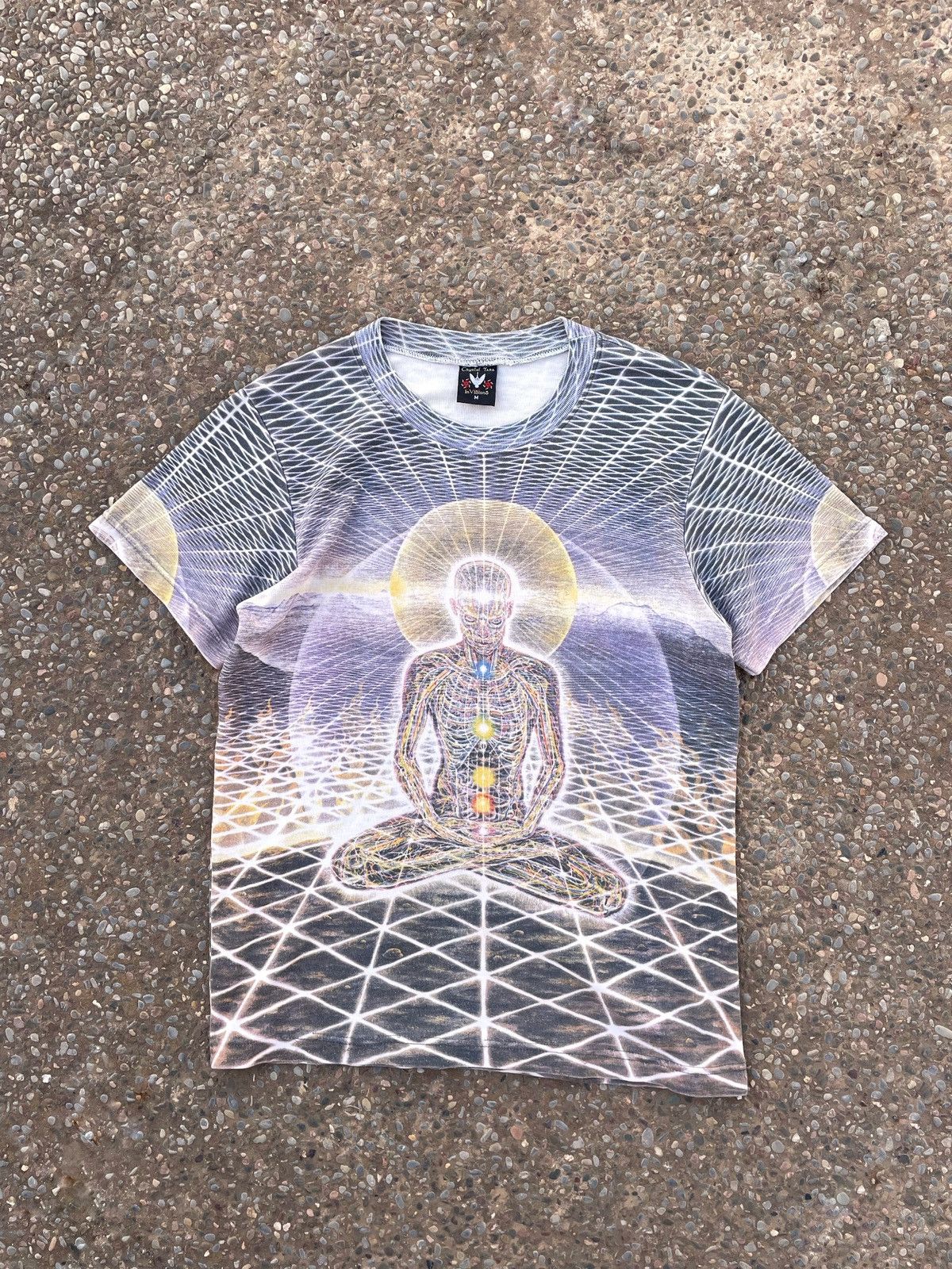 90’s Crystal Tara Alex Grey Psychedelic Art Tee