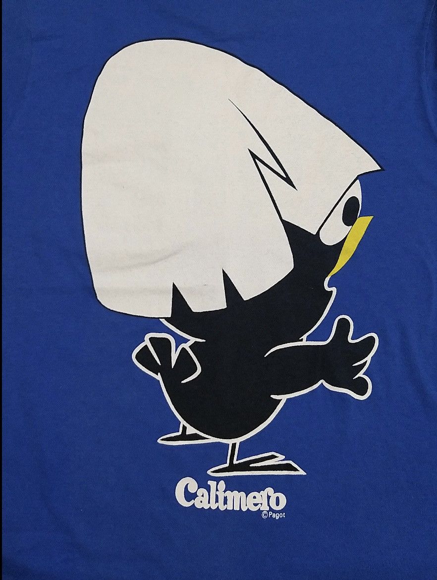 Anime VINTAGE 90s ANIME CALIMERO PAGOT POCKET T SHIRT Size US M / EU 48-50 / 2 - 4 Thumbnail