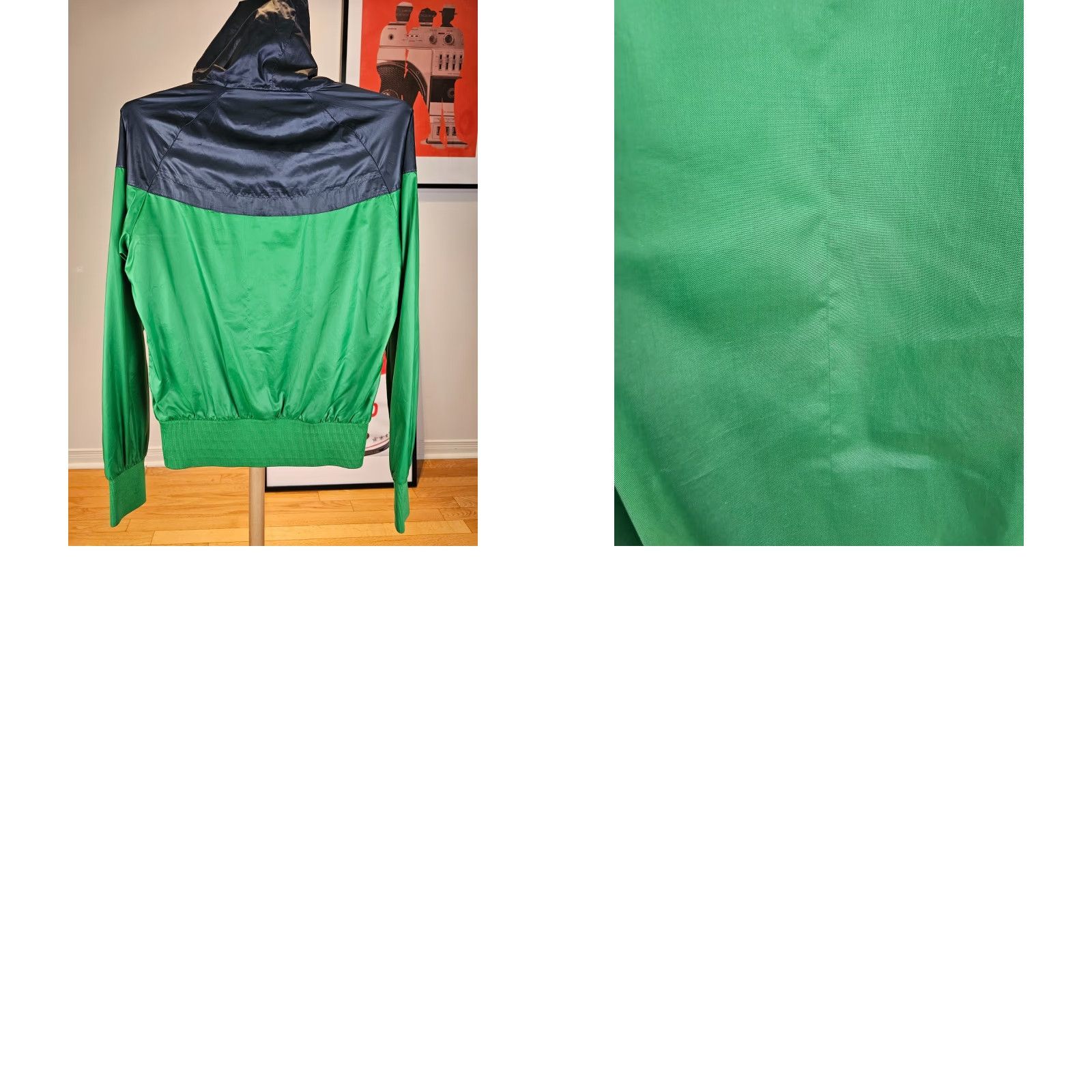 Nike VINTAGE Nike Windbreaker Track Top Jacket Medium Mens Green 80s 90s Windbreaker Nylon Jacket Activewear Best Seller Size US M / EU 48-50 / 2 - 8 Thumbnail