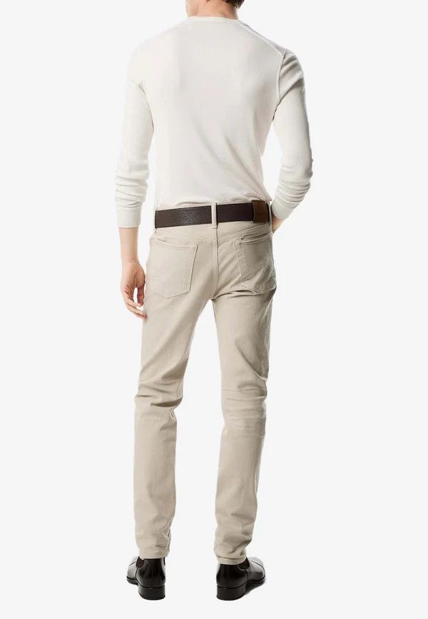 Tom Ford o1w1db10525 DPR001 Regular Jeans in Light Beige Size US 36 / EU 52 - 2 Thumbnail