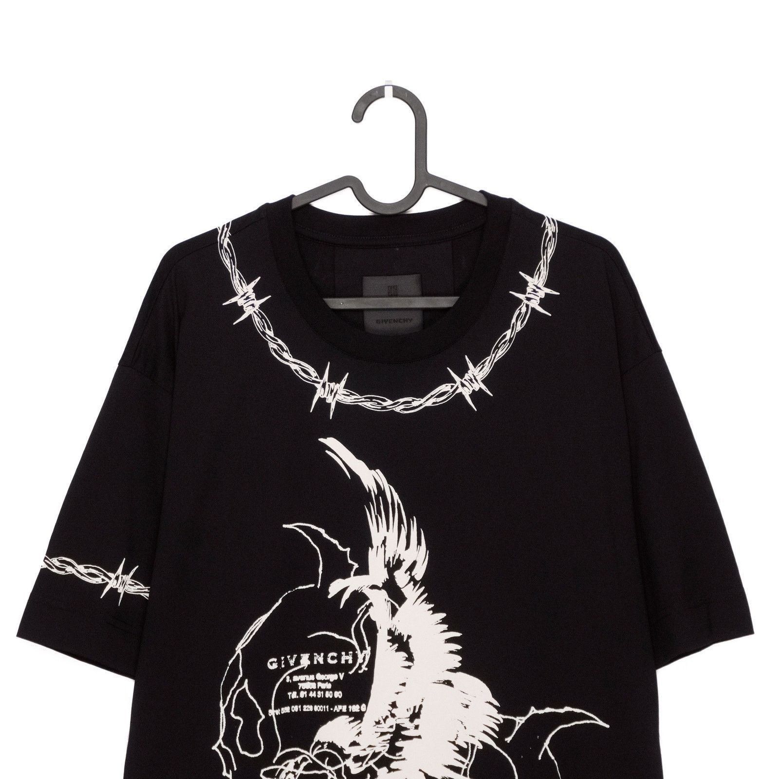 Givenchy Givenchy Barbed Iconic Gothic Logo Print Oversized Tee Shirt Size US L / EU 52-54 / 3 - 10 Thumbnail