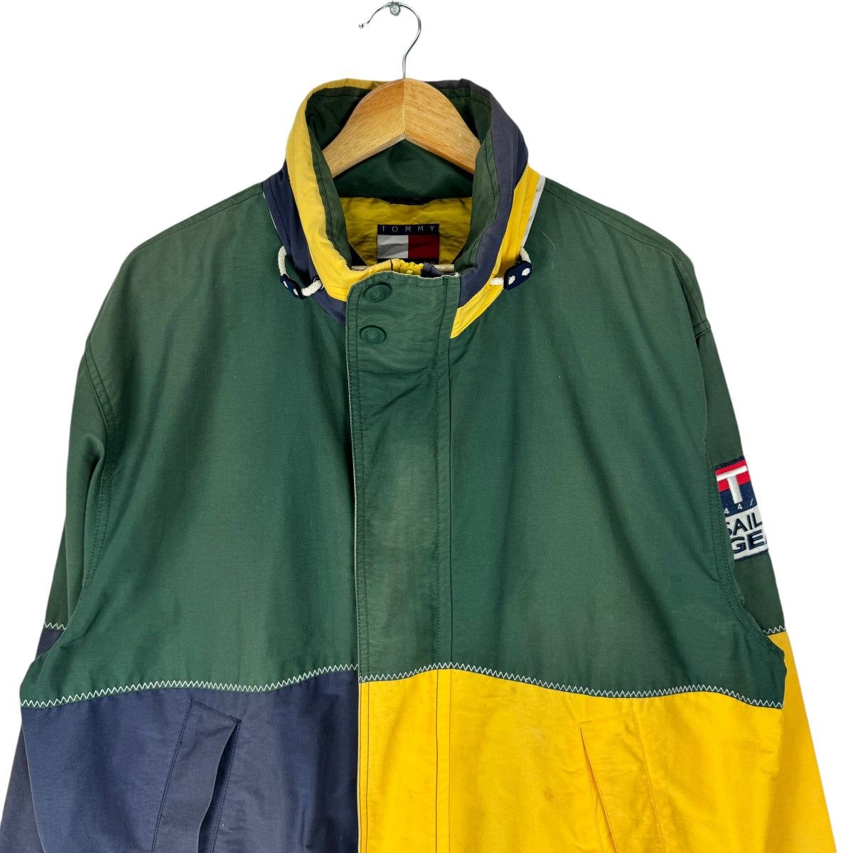 Tommy Hilfiger ⚡️TOMMY HILFIGER SAILING GEAR HOODIE COLOUR WAY JACKET Size US L / EU 52-54 / 3 - 3 Thumbnail