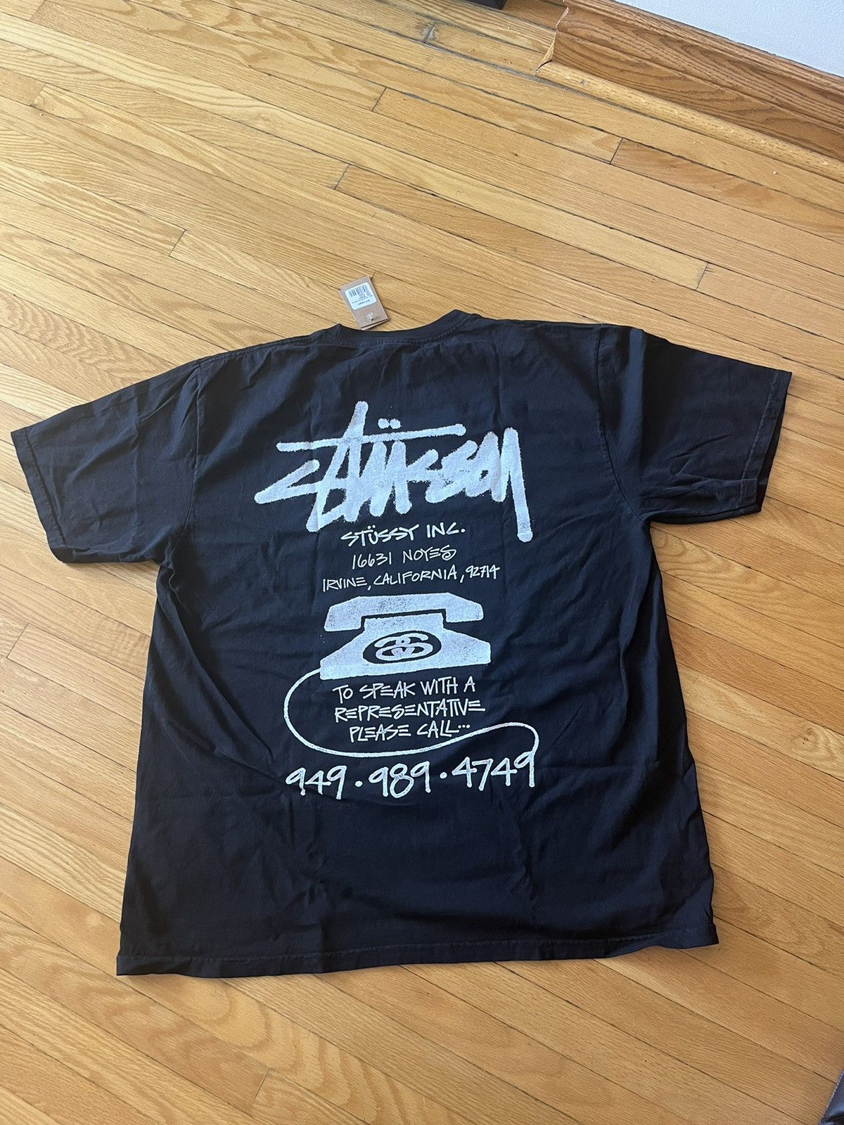 Stussy Stussy Old Phone Tee Pigment Dyed | Grailed