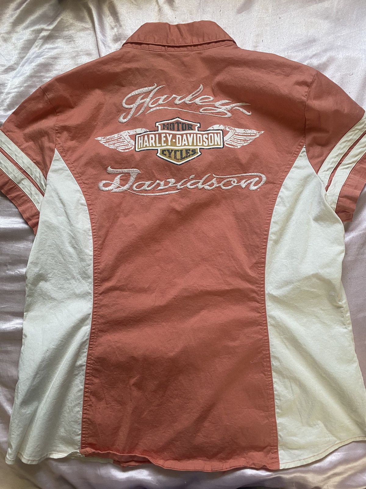 Harley Davidson Vintage Harley Davison woman’s biker shirt Size XL / US 12-14 / IT 48-50 - 4 Thumbnail