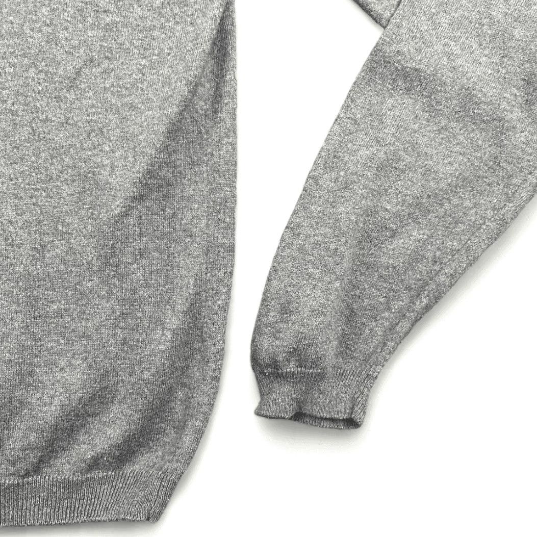 Pronto Uomo Pronto Uomo Sweater Gray Cashmere Cotton Blend V Neck Mens Large Adult Long Sleeve Casual Size US L / EU 52-54 / 3 - 3 Thumbnail