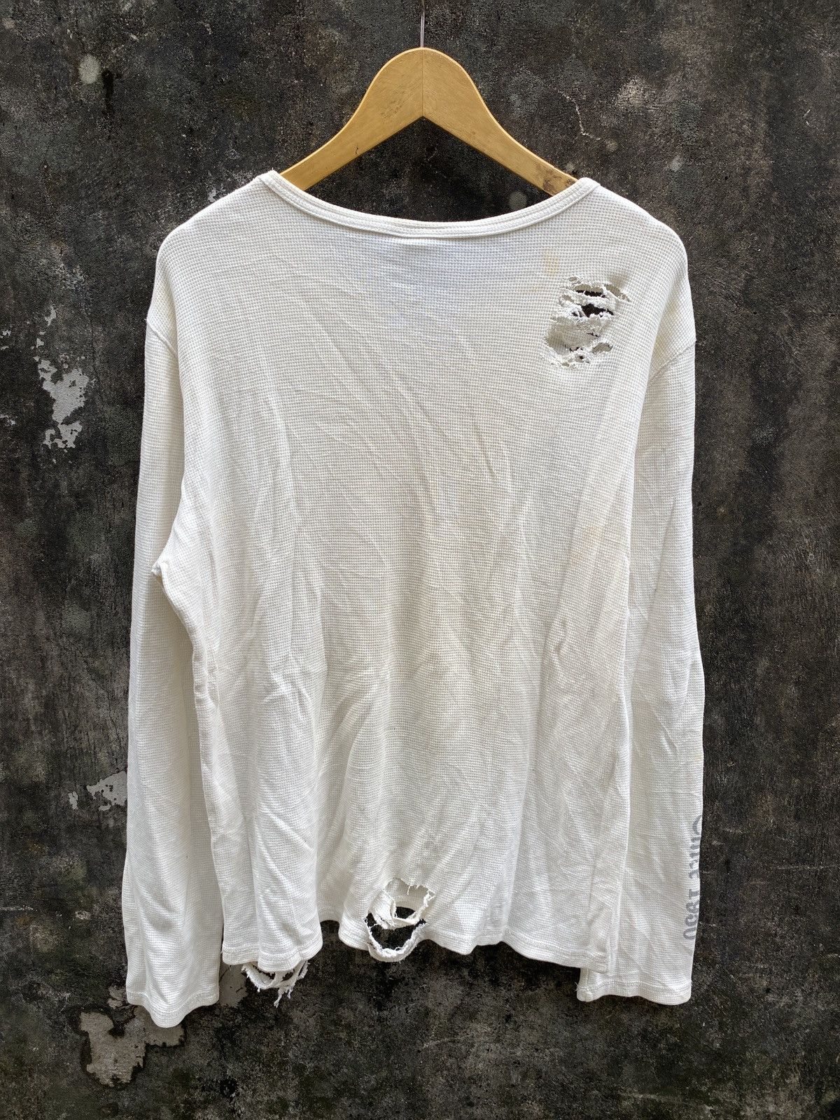 Hysteric Glamour Thrashed Thermal Buckcaroo Grunge Punk Long sleeve Lgb kmrii Size US XL / EU 56 / 4 - 8 Thumbnail