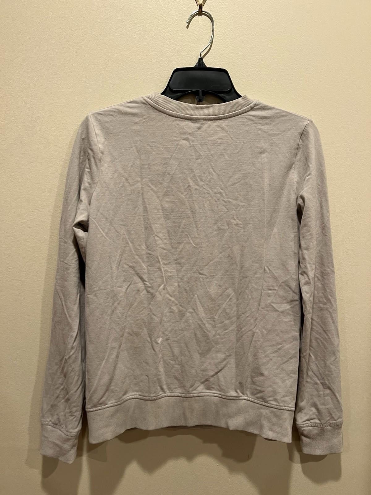 Other Piazaitalla Mind Body Soul Graphic Sweatshirt Women M Beige Size M / US 6-8 / IT 42-44 - 2 Thumbnail