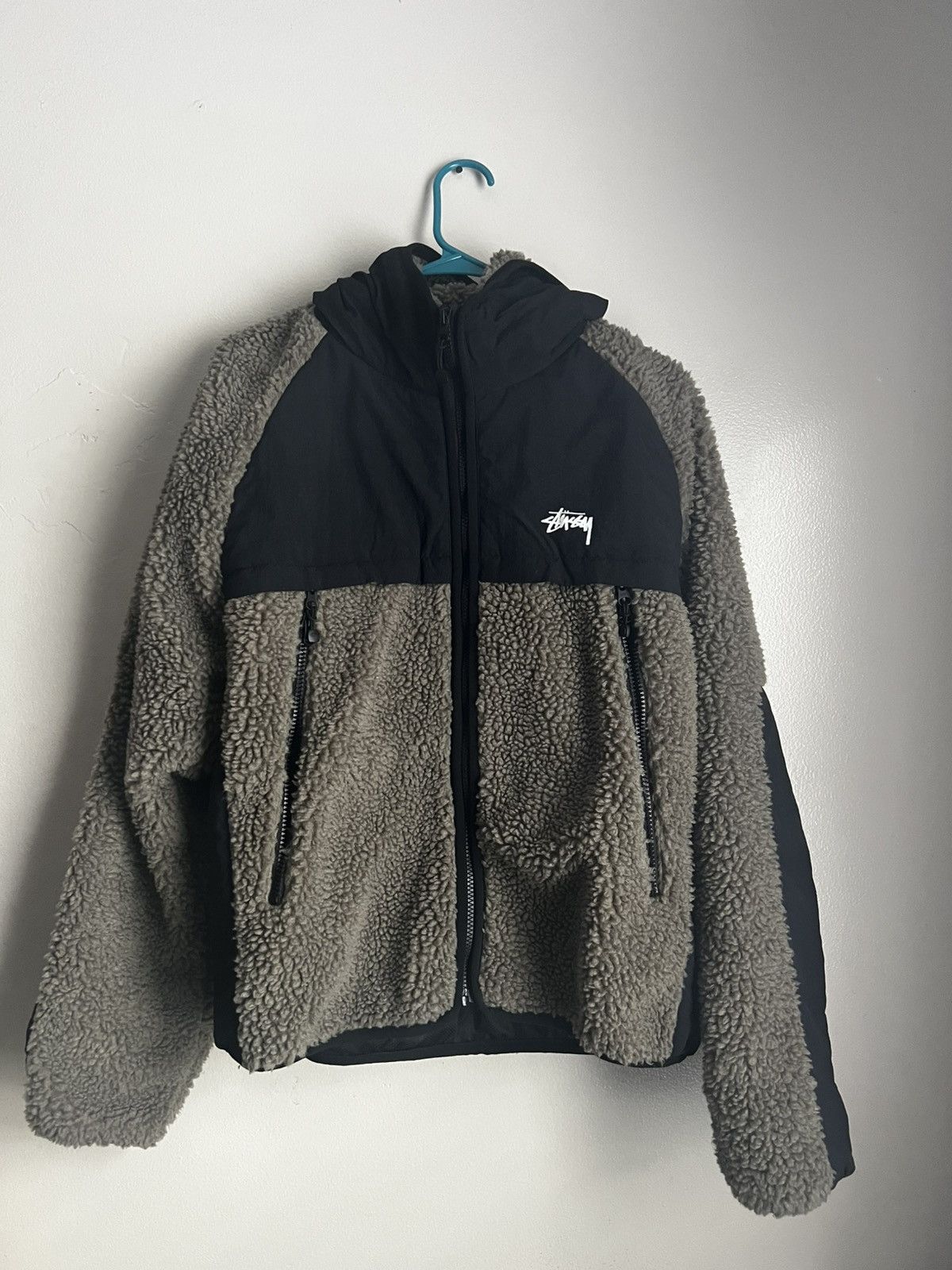 Stussy SHERPA PANELED HOODED JACKET Size US M / EU 48-50 / 2 - 1 Thumbnail