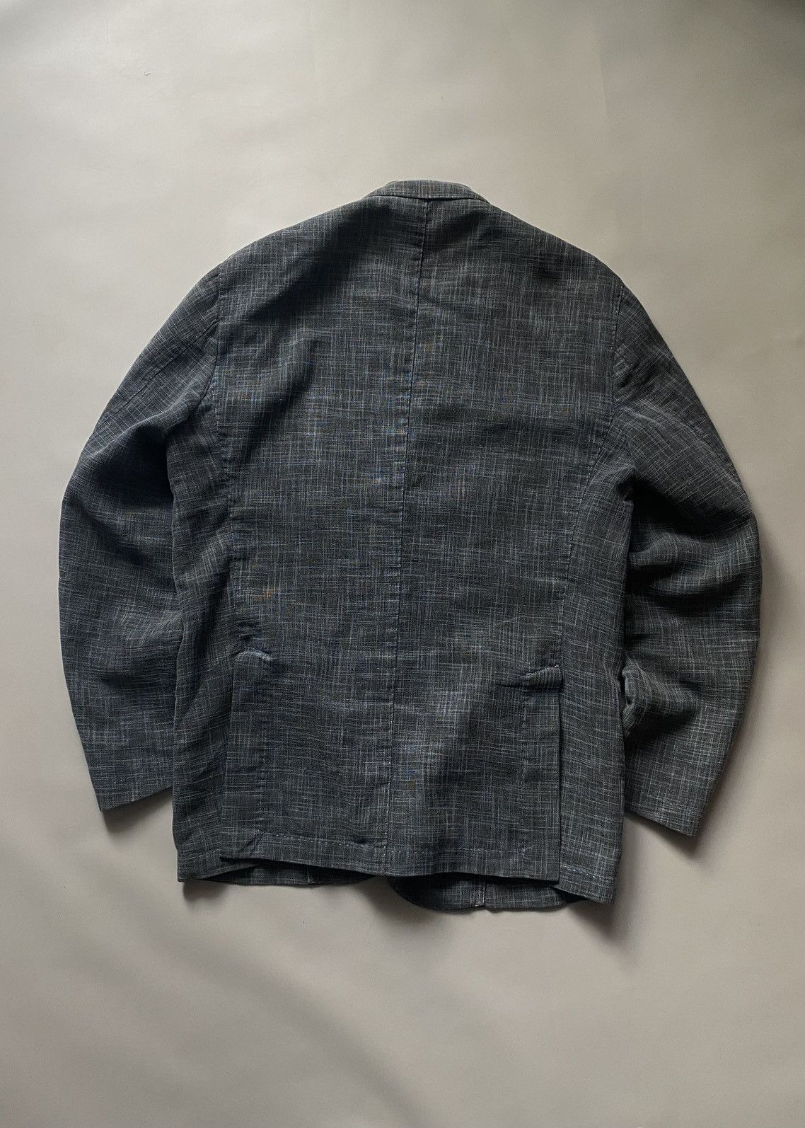 Boggi Boggi Milano Linen Summer Blazer Brunello Cucinelli style Size 54R - 7 Thumbnail