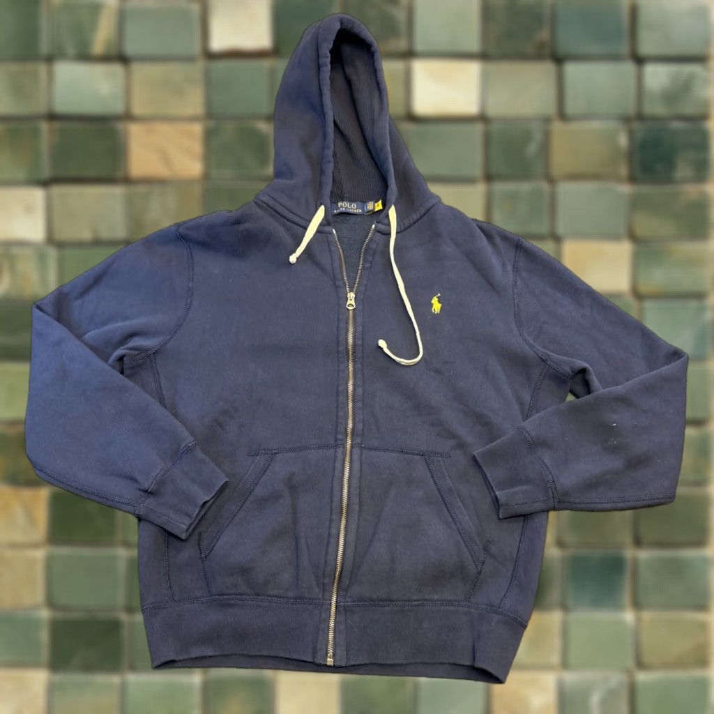 Polo Ralph Lauren Polo Ralph Lauren Hoodie Zip Fleece Lined 41381 Adult Large Blue Nike? Size US L / EU 52-54 / 3 - 1 Thumbnail