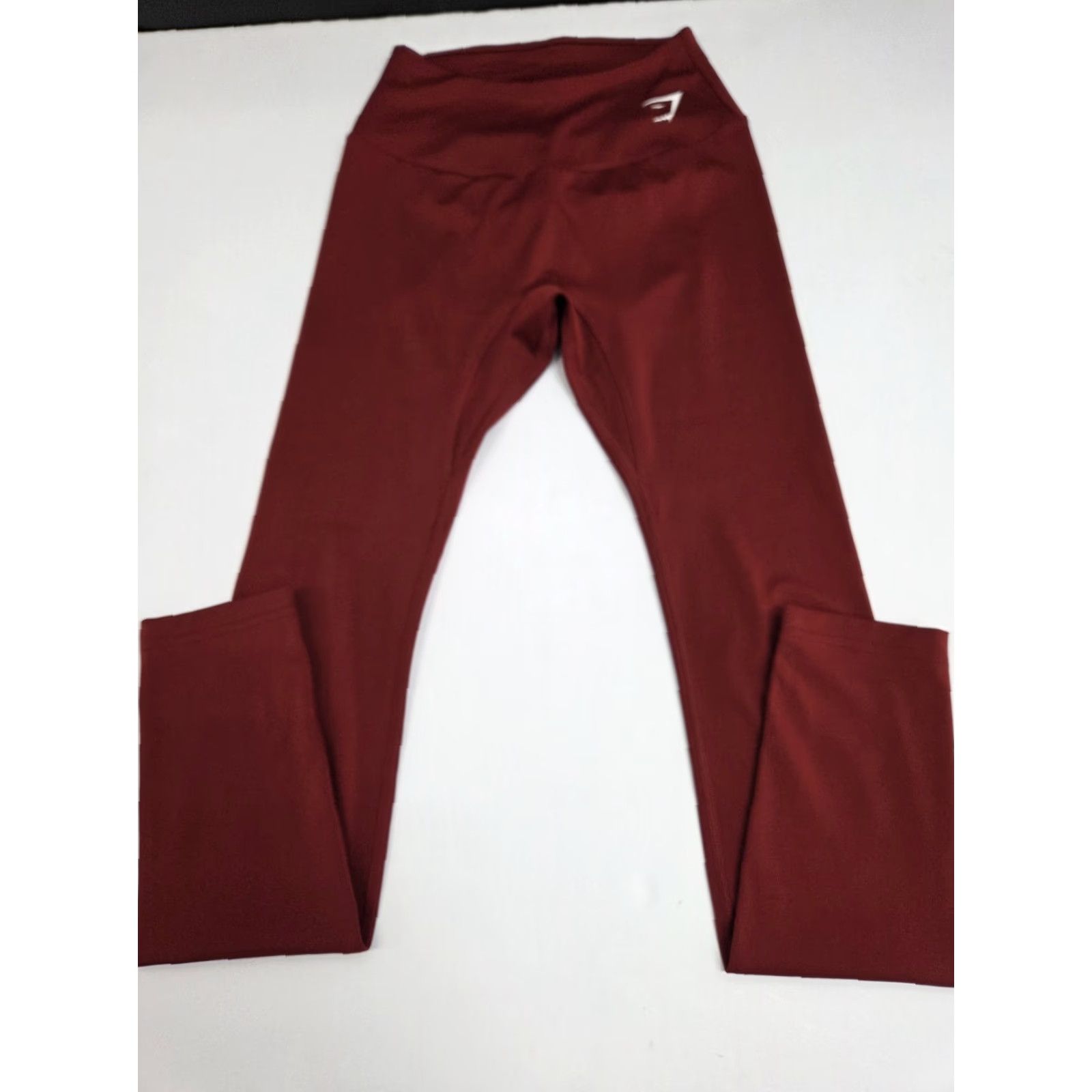 Gymshark GYMSHARK Womens Leggings Maroon XXS Compression Stretch Athletic Skinny Pull On Activewear 2XS Leggings Shark Pattern Size 24" / US 00 / IT 34 - 2 Thumbnail