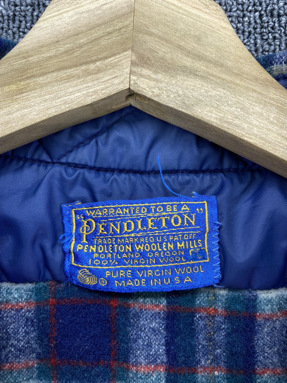 Pendleton Vintage Pendleton Wool Flannel Shadow Plaid Shirts Button Up Size M / US 6-8 / IT 42-44 - 6 Thumbnail