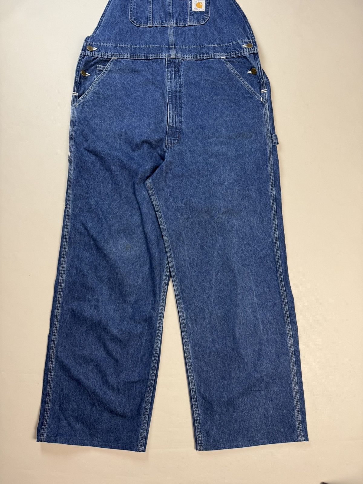 Carhartt Carhartt Men’s Workwear Denim Carpenter Overall Pants Size US 38 / EU 54 - 10 Thumbnail