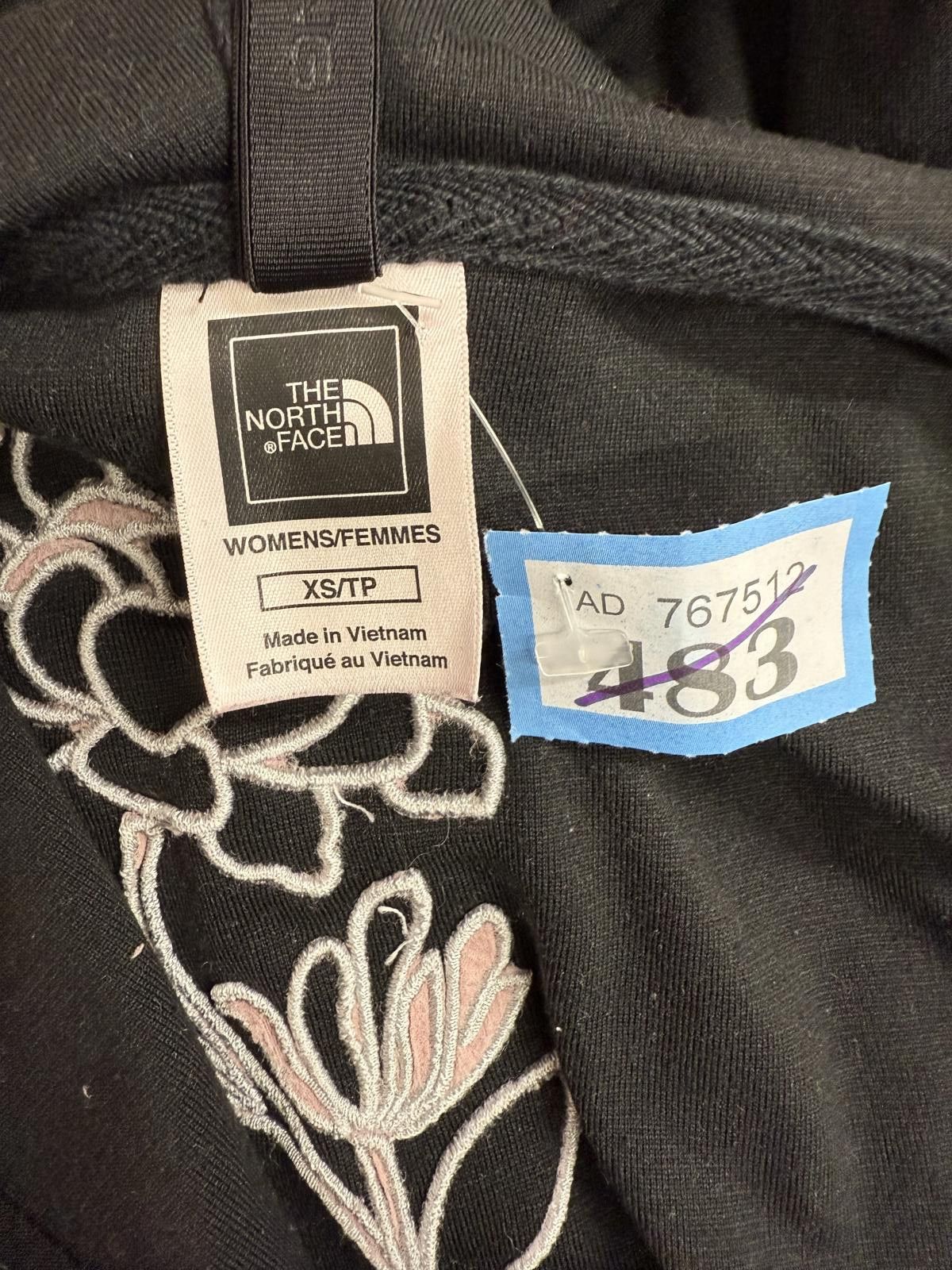 The North Face The North Face Women's Black Full Zip Hoodie XS Size XS / US 0-2 / IT 36-38 - 2 Thumbnail