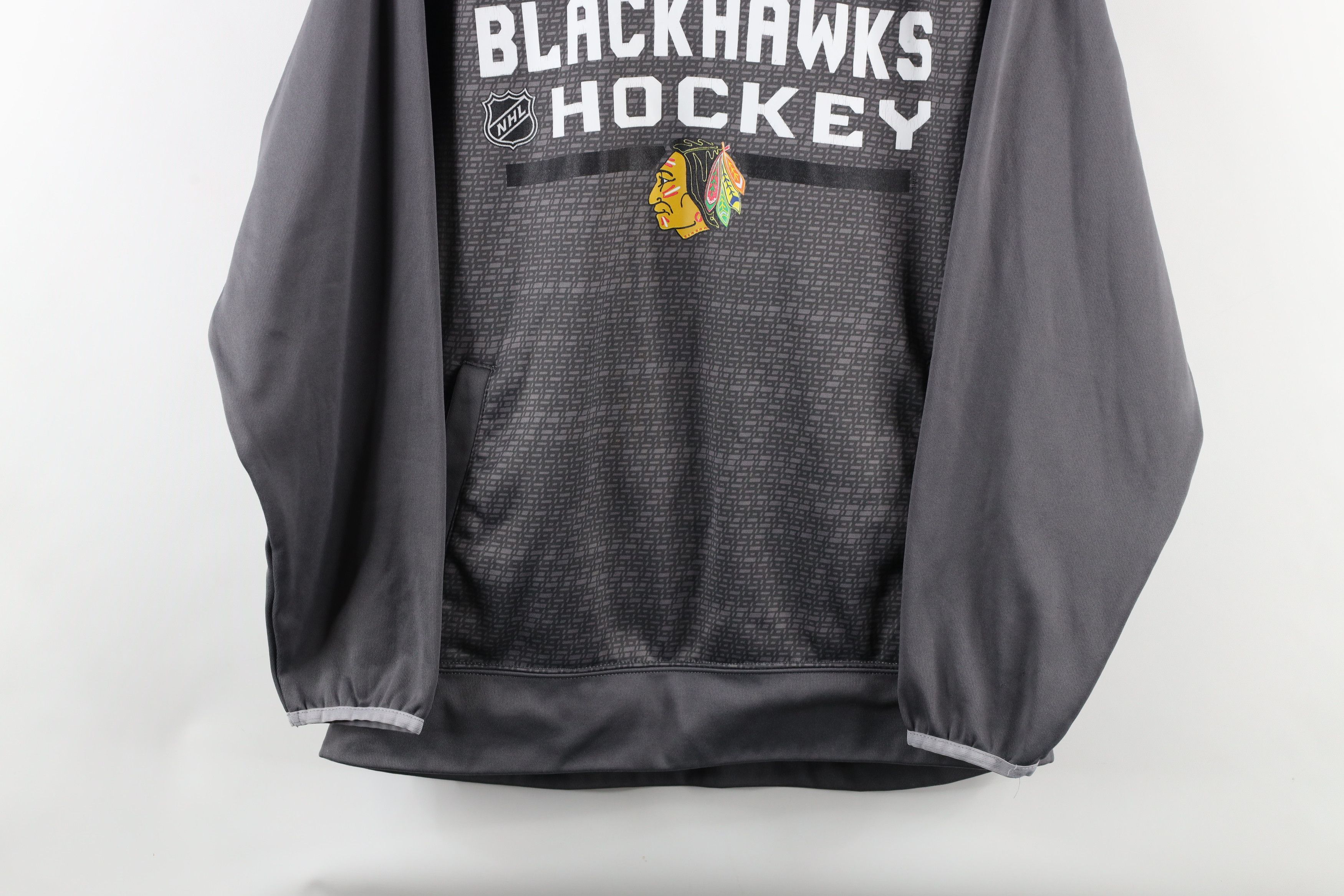 Reebok × Vintage Reebok Winter Classic Chicago Blackhawks Hockey Hoodie Gray Size US S / EU 44-46 / 1 - 3 Thumbnail