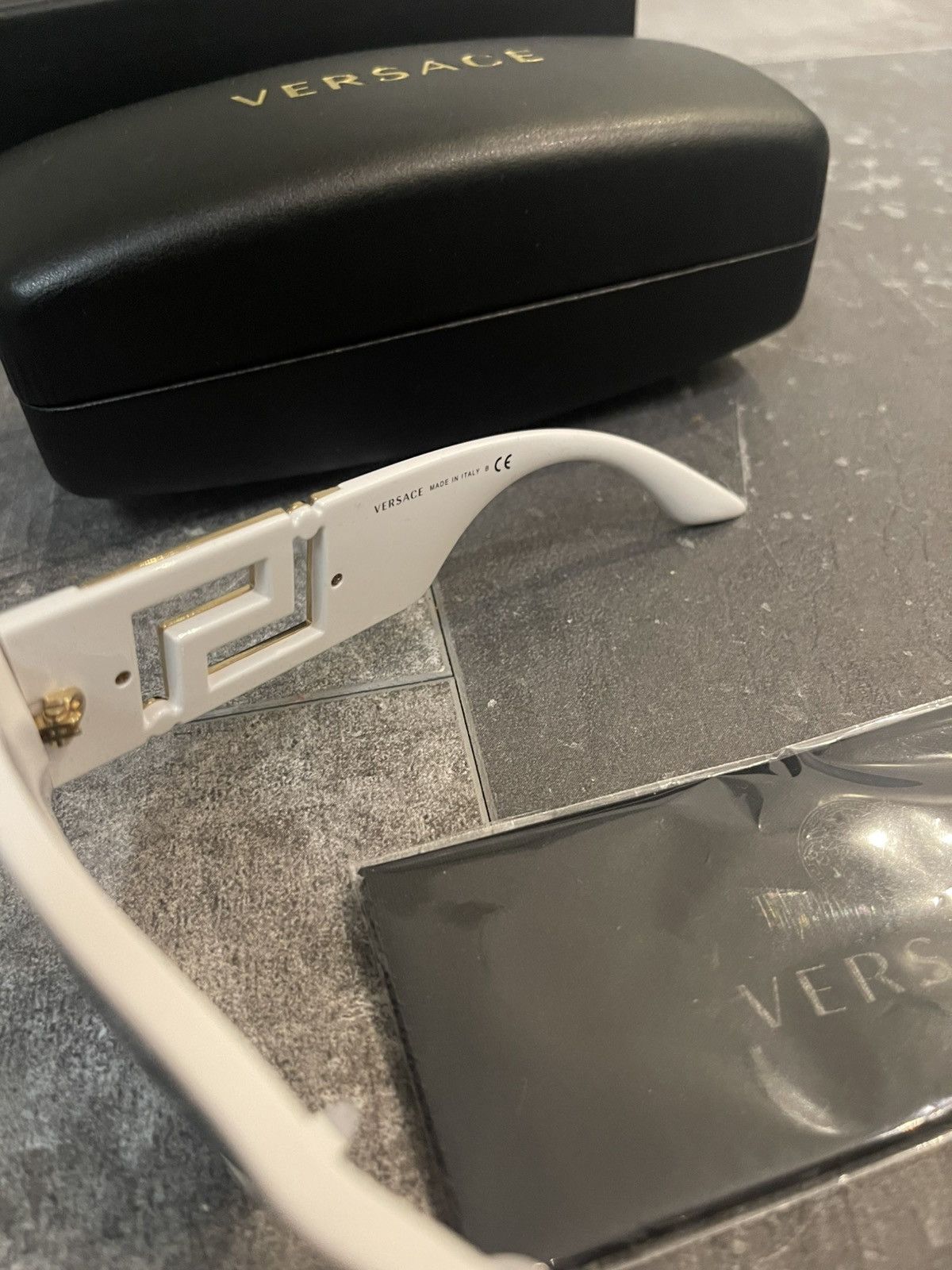 Versace Versace white gold unisex shades Full Set Size ONE SIZE - 21 Thumbnail