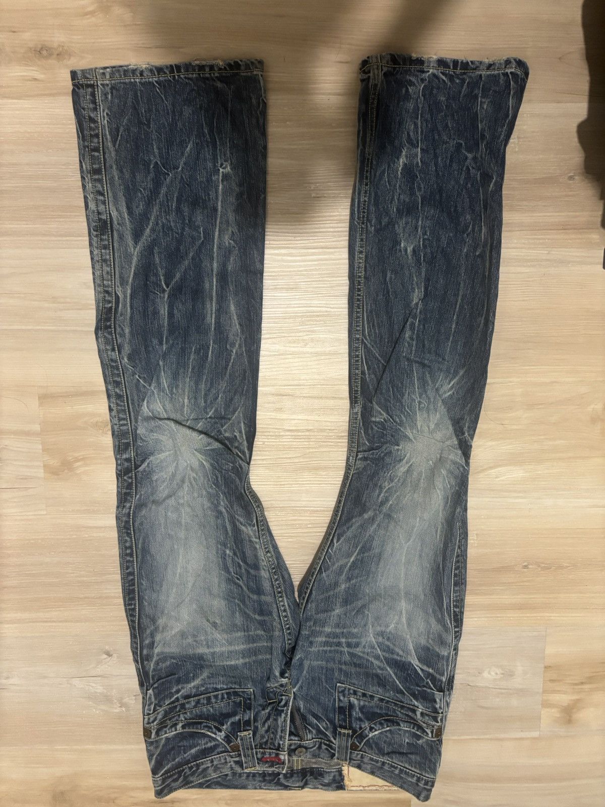 Other Distressed flared denim Size 29" - 3 Thumbnail