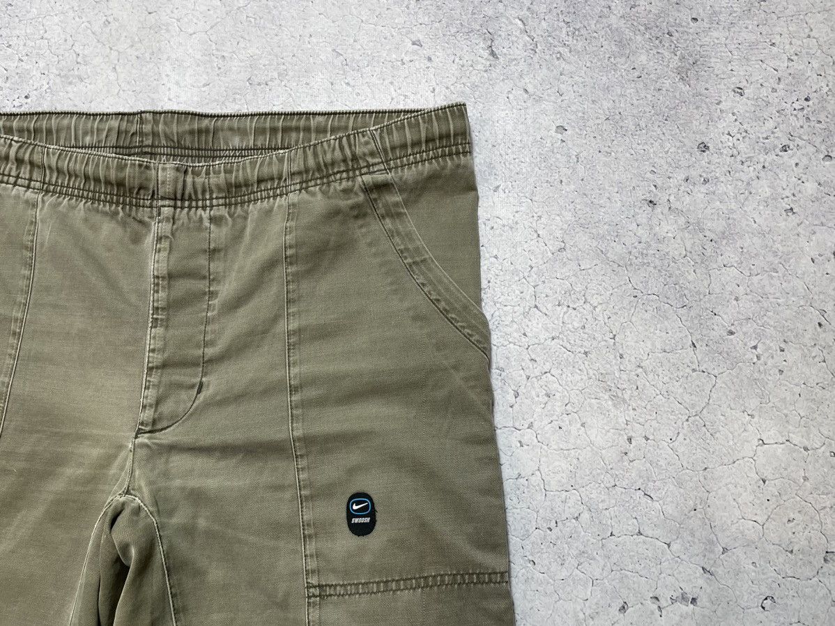Nike Vintage Avant Garde Cargo Pants Nike Swoosh Y2K Drill Size US 30 / EU 46 - 5 Thumbnail