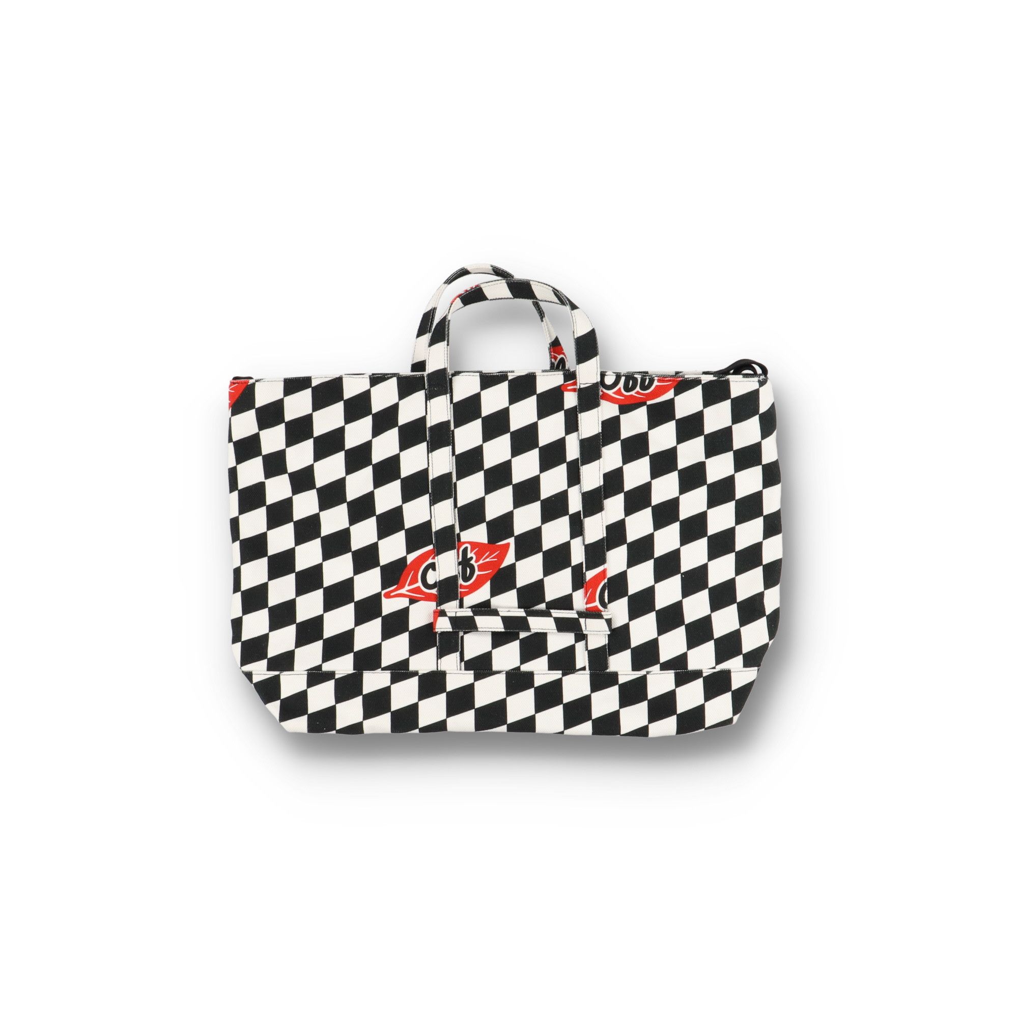Off-White Black And White Checkered Leaf Logo Shopper Bag Size ONE SIZE - 6 Thumbnail