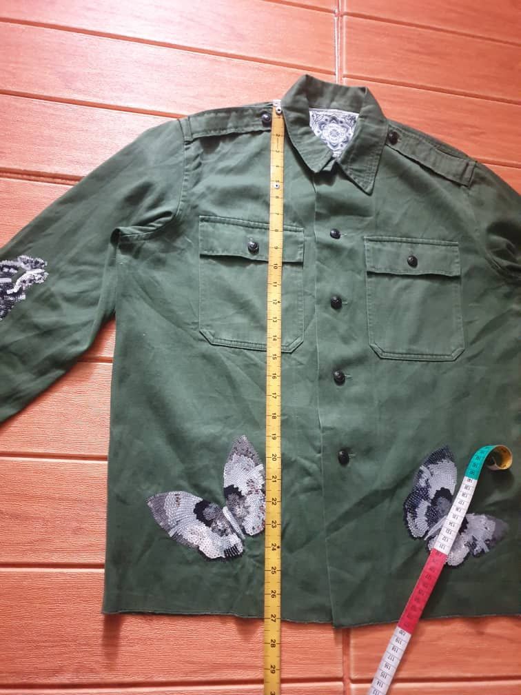 Japanese Brand 💥Peacock Blue handmade Butterfly Made in ITALY shirt Size L / US 10 / IT 46 - 9 Thumbnail