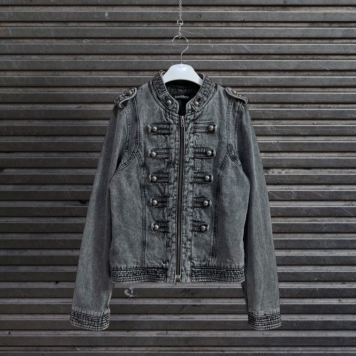 Japanese Brand Sorridere Napoleon Hussar Military Denim Jacket Size US L / EU 52-54 / 3 - 1 Thumbnail