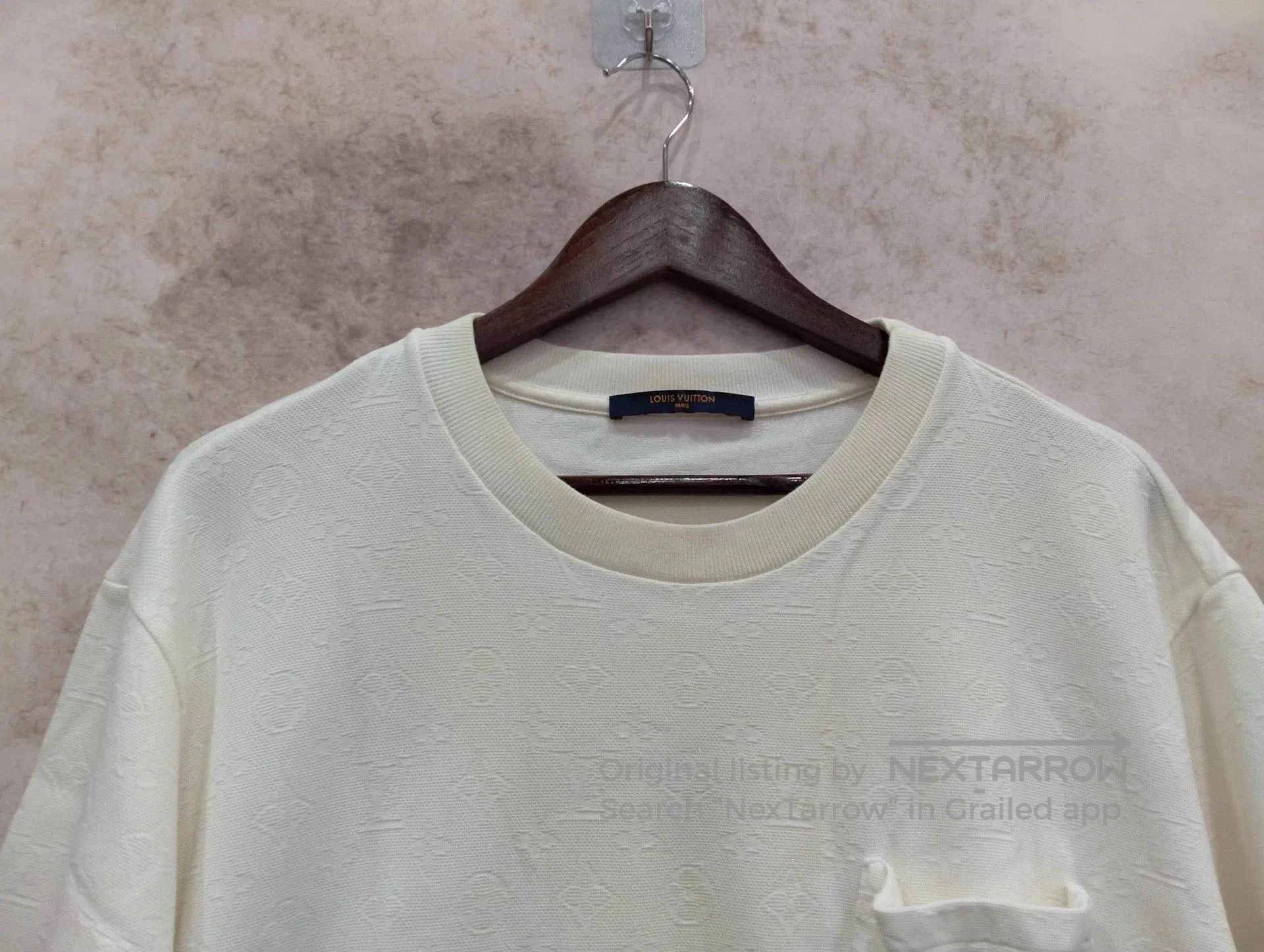Louis Vuitton White Short-Sleeve Textured Pocket Shirt. Size US XL / EU 56 / 4 - 6 Thumbnail