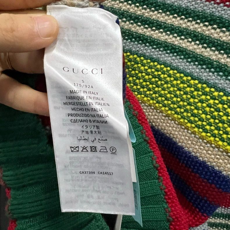 Gucci Gucci Christmas Limited Rainbow Striped Deer Knitwear 2502- Size US S / EU 44-46 / 1 - 4 Thumbnail