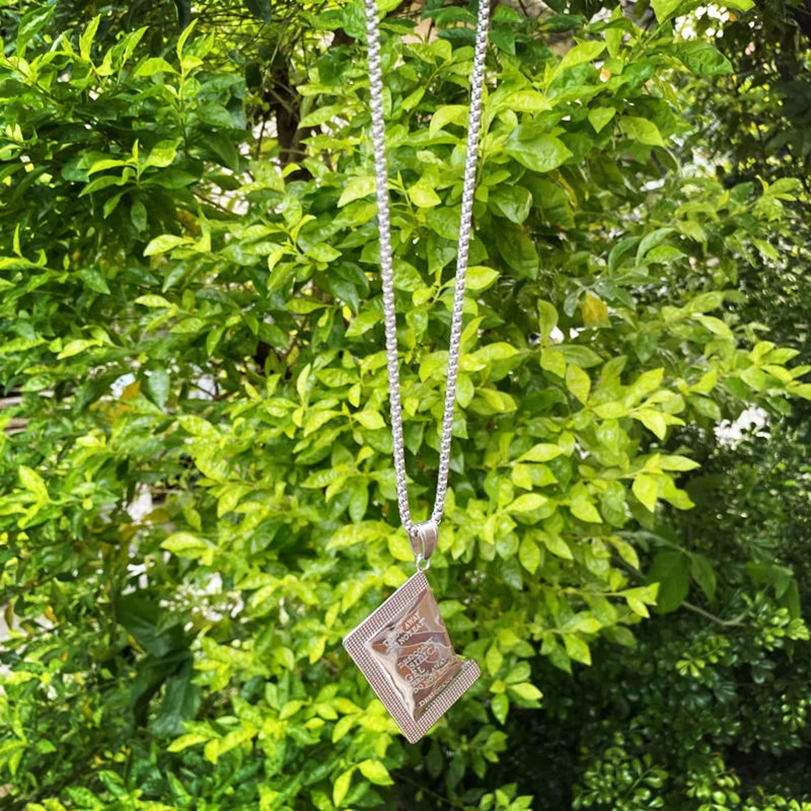 Jewelry Titanium Steel Silica Gel Necklace - Unique Pendant Size ONE SIZE - 3 Thumbnail