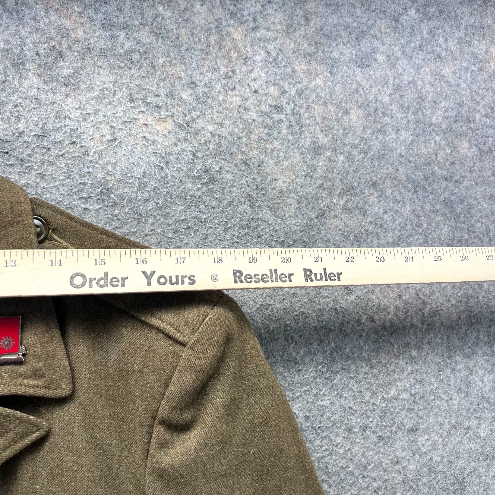 Olive VINTAGE US ARMY WOOL FIELD JACKET Military Jacket Mens 36R Olive Drab 40s WW2 1949 Kravitz Size US XXS / EU 40 - 3 Thumbnail