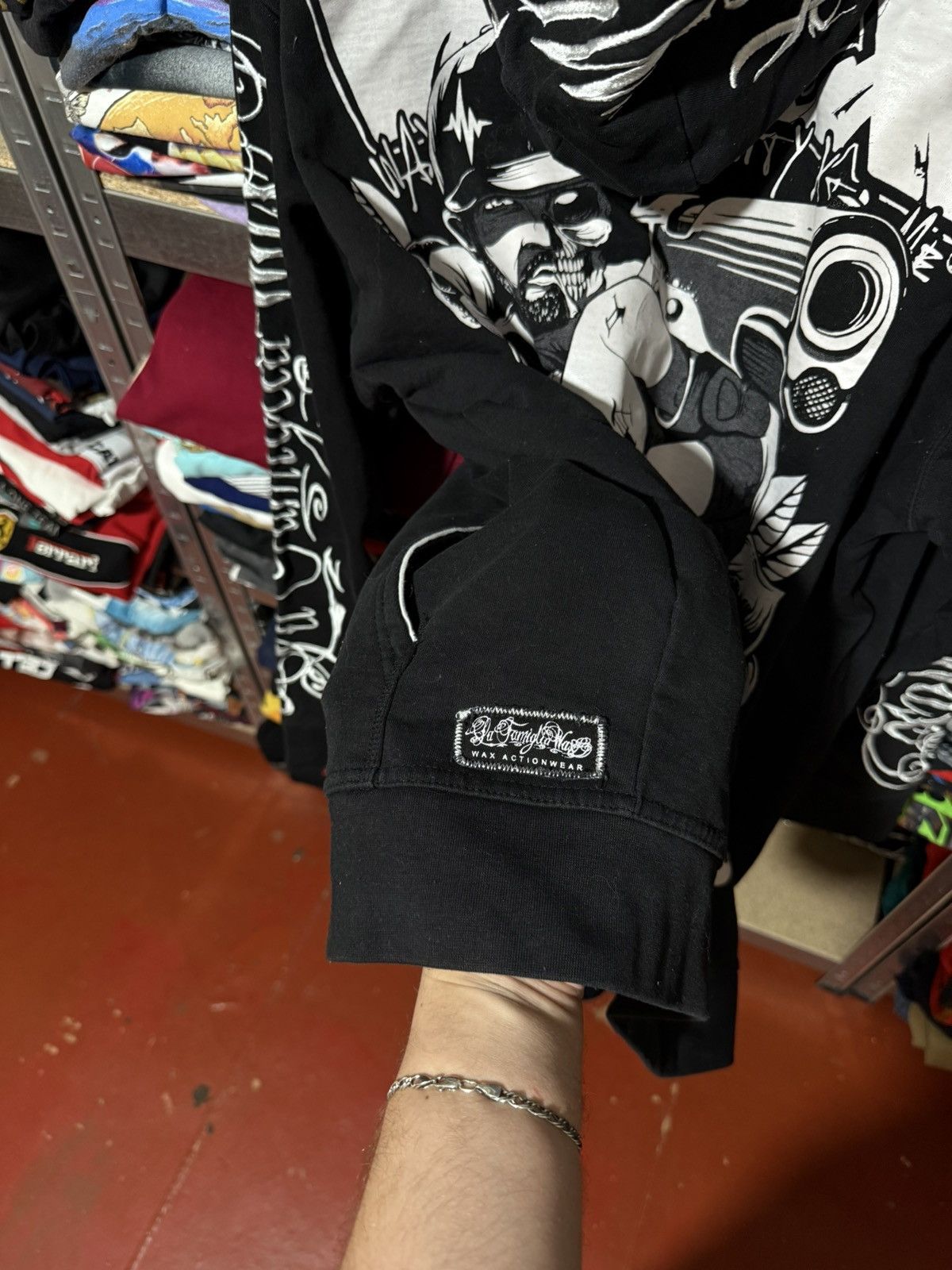 Ecko Unltd. × Marc Ecko × Southpole RARE Y2K Wax Zip Up Crazy Art American Skate Hoodie Hype Size US XL / EU 56 / 4 - 10 Thumbnail