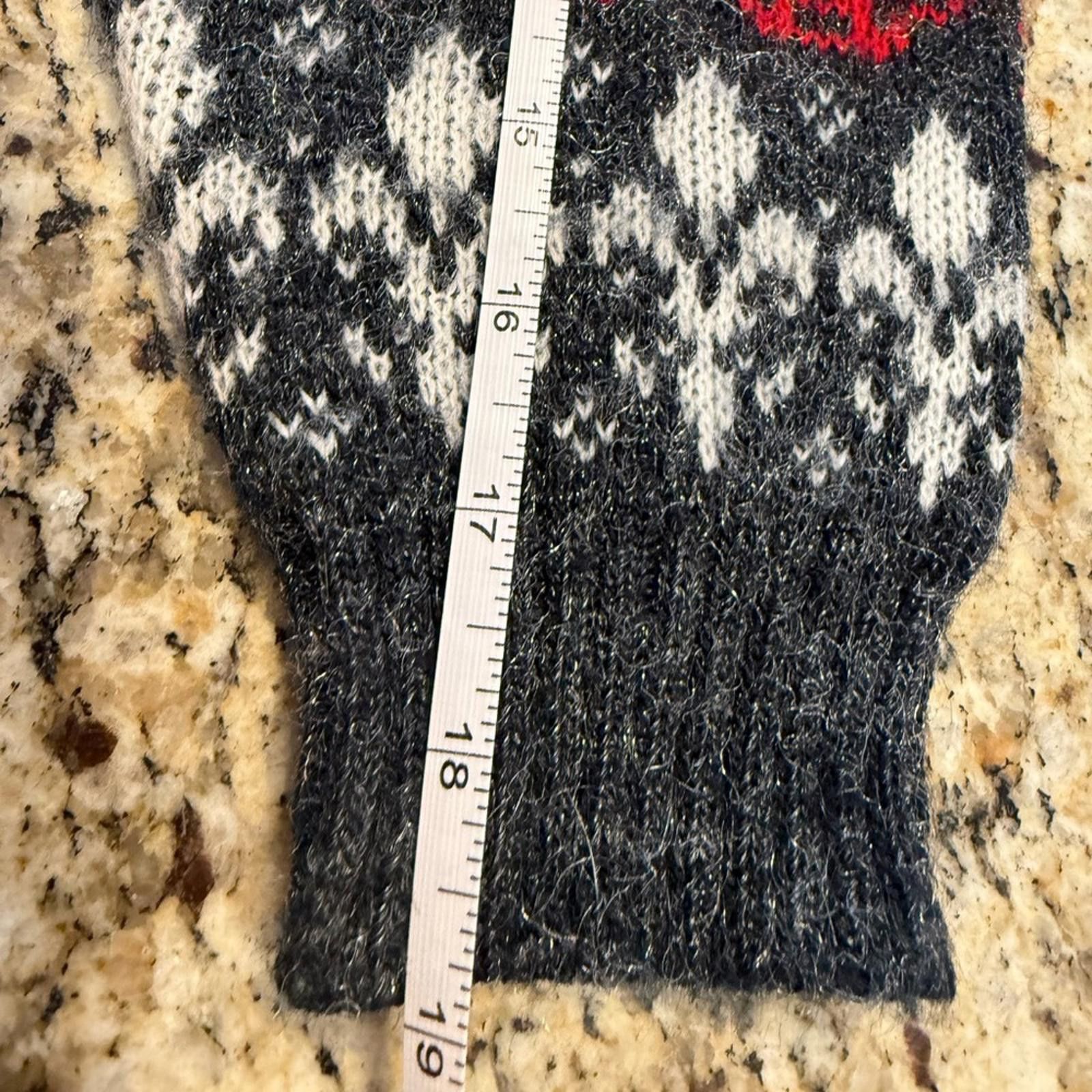 Other Jolle fair isle fuzzy V neck sweater SZ M/L Size M / US 6-8 / IT 42-44 - 10 Thumbnail