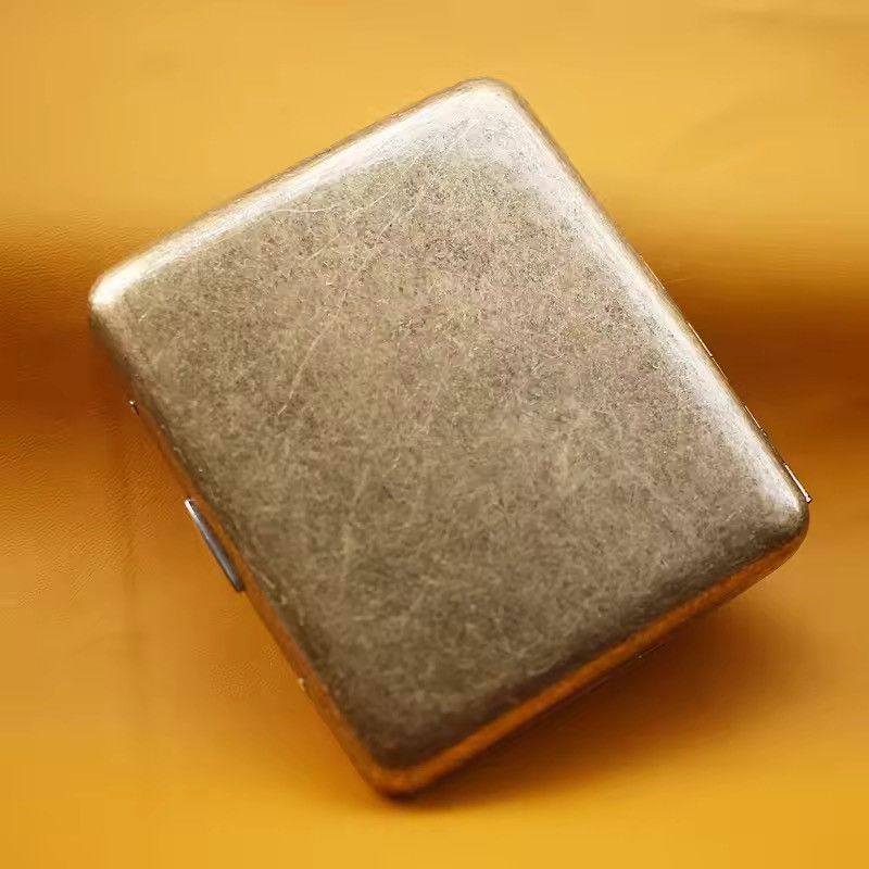 Other Retro Vintage Cigarette Box Case Capacity Metal Tobacco Size ONE SIZE - 6 Thumbnail