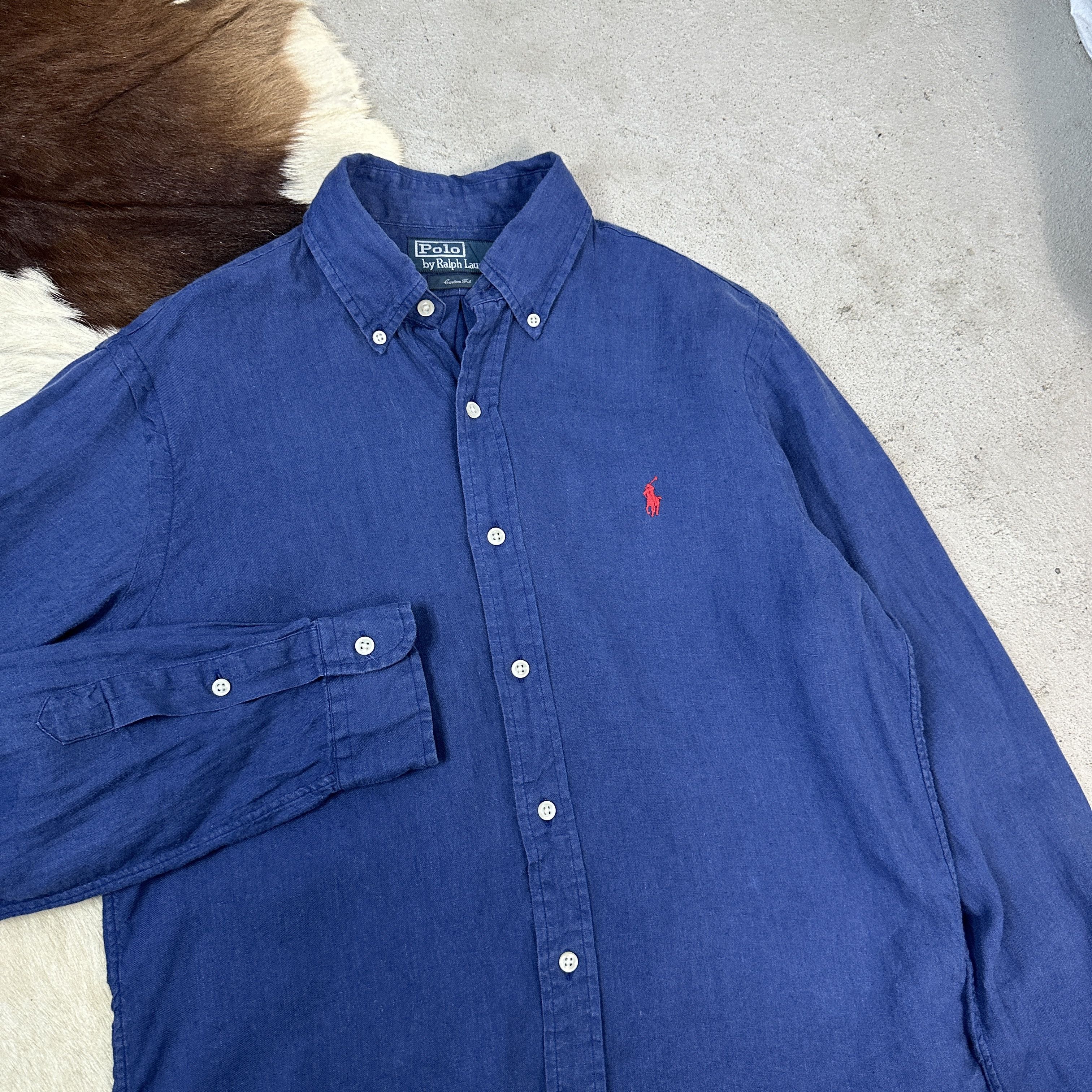 Polo Ralph Lauren × Vintage Linen Shirt Polo Ralph Lauren Size US S / EU 44-46 / 1 - 2 Thumbnail