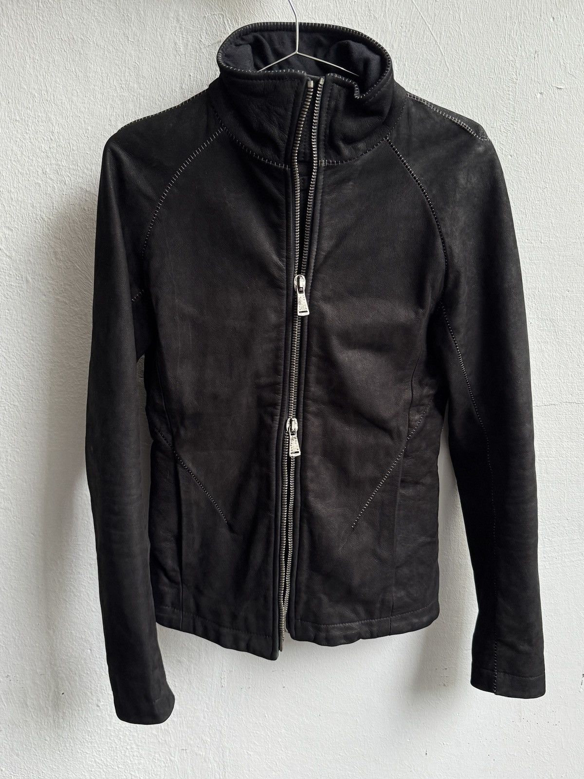 10sei0otto 10sei0otto Scar Stitch Cow Leather Avant-Garde Jacket Size XS / US 0-2 / IT 36-38 - 6 Thumbnail
