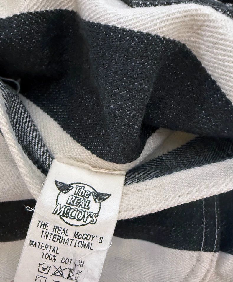 The Real McCoy's The Real McCoys SiseS Prisoner Trousers with Black and Whit Size US 31 - 6 Thumbnail