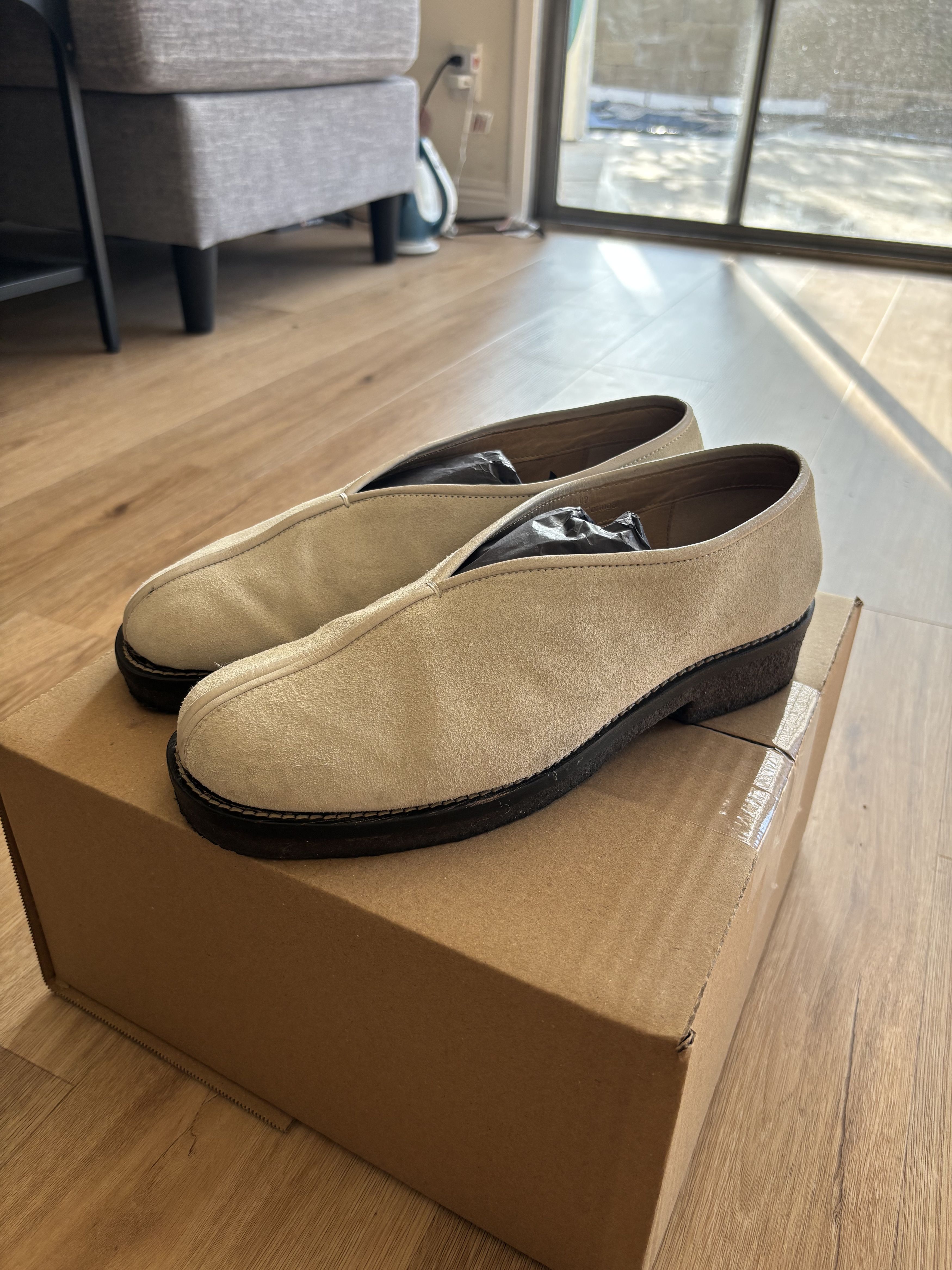 Lemaire LEMAIRE FLAT PIPED SLIPPERS LOAFERS | Grailed