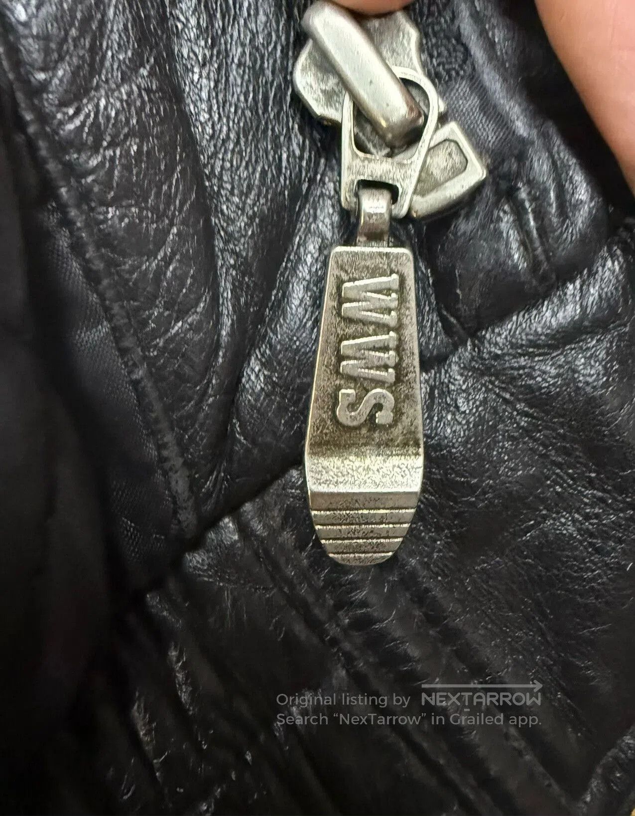 VINNY's Vintage MLB Leather Flight Jacket. Size US L / EU 52-54 / 3 - 8 Thumbnail