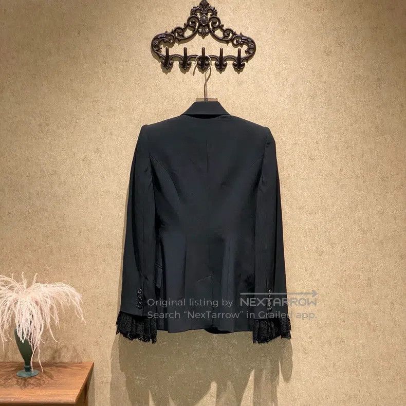Alexander McQueen Alexander Mcqueen Black lace suit jacket Size XS / US 0-2 / IT 36-38 - 2 Thumbnail