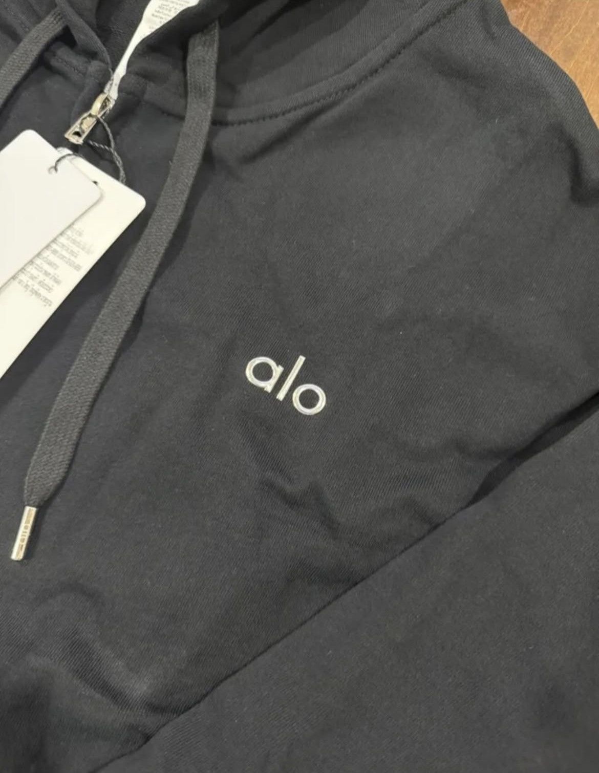 Alo Alo Black Full Zip Hoodie Size M Size US M / EU 48-50 / 2 - 3 Thumbnail
