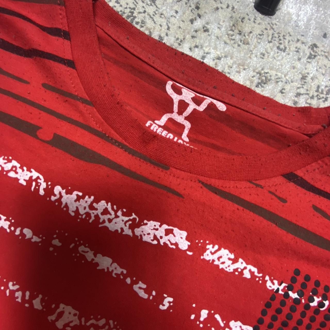 Japanese Brand 00s Graphic Longsleeve Tee Red XXL Size US XXL / EU 58 / 5 - 6 Thumbnail