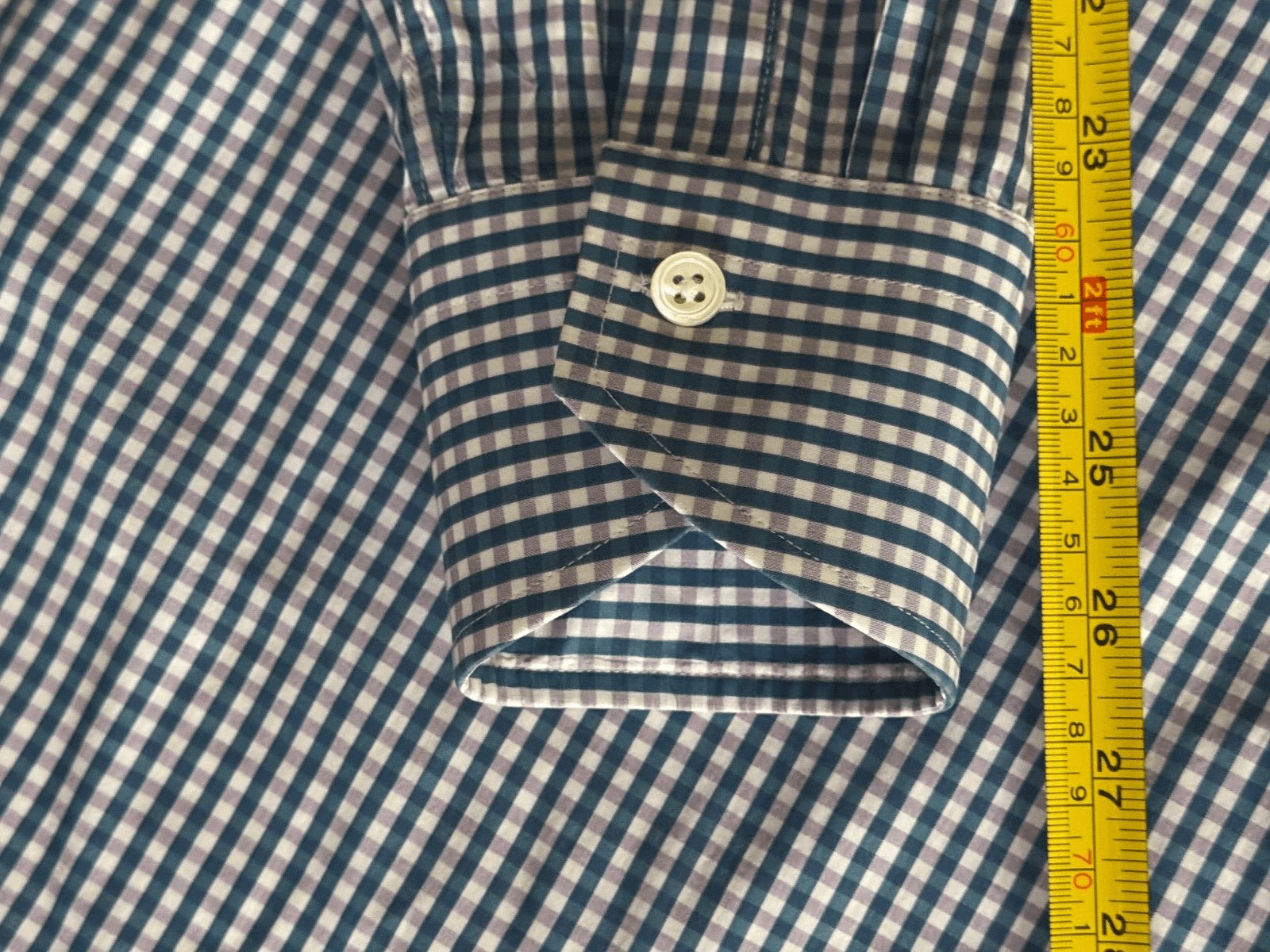 Canali Canali Mens 16/41 L Blue White Check Gingham Button Up Size US L / EU 52-54 / 3 - 6 Thumbnail
