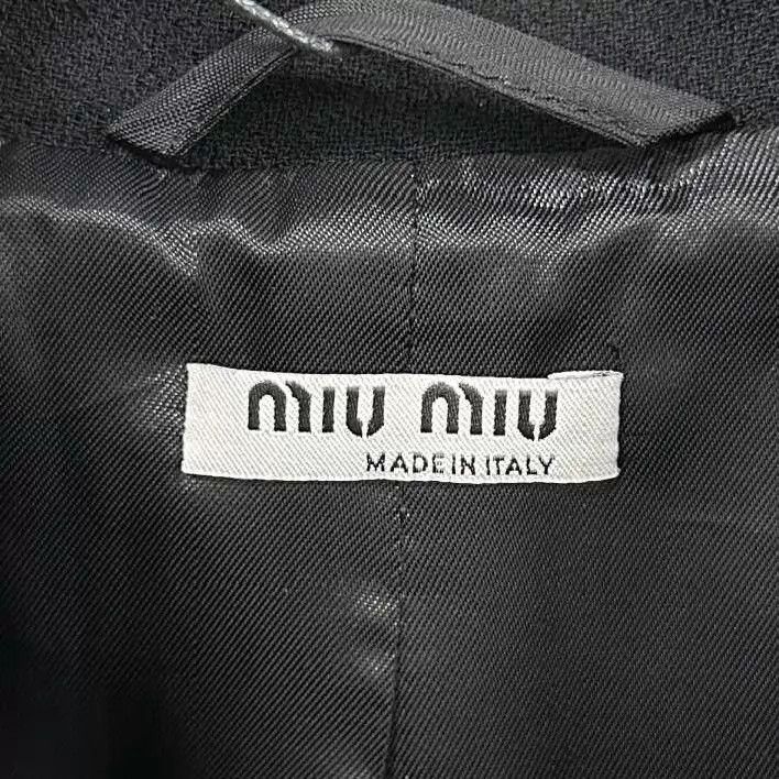 Miu Miu MIUMIU Black Shell Trim Women's Coco Jacket Size M / US 6-8 / IT 42-44 - 4 Thumbnail