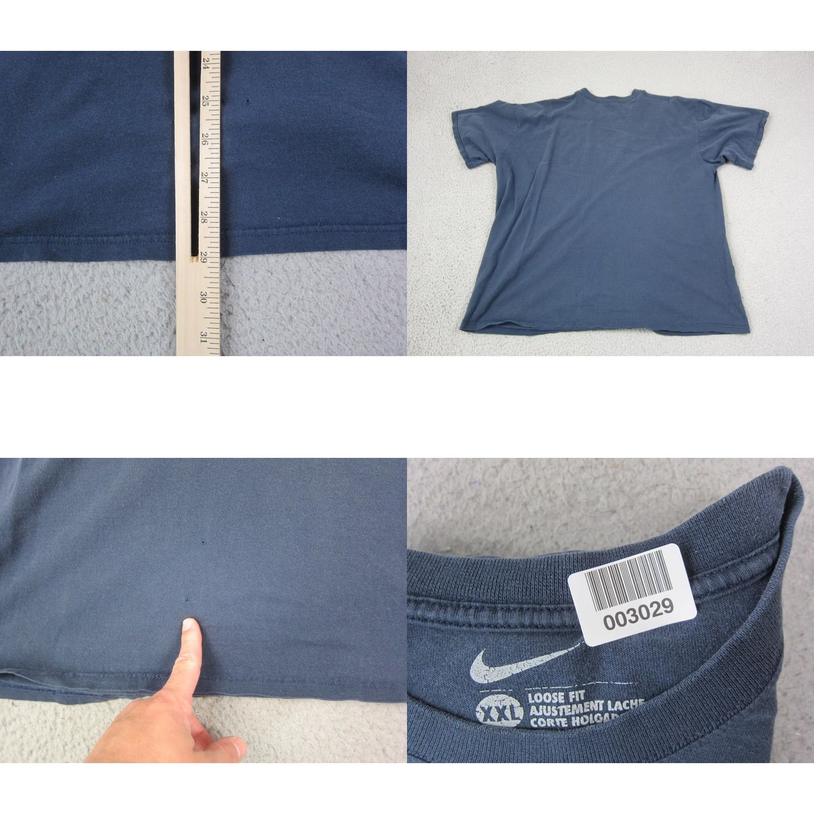Nike VINTAGE Nike Shirt Mens 2XL Blue Short Sleeve T-Shirt Athletic Training Pullover Logo Sports Size US XXL / EU 58 / 5 - 8 Thumbnail