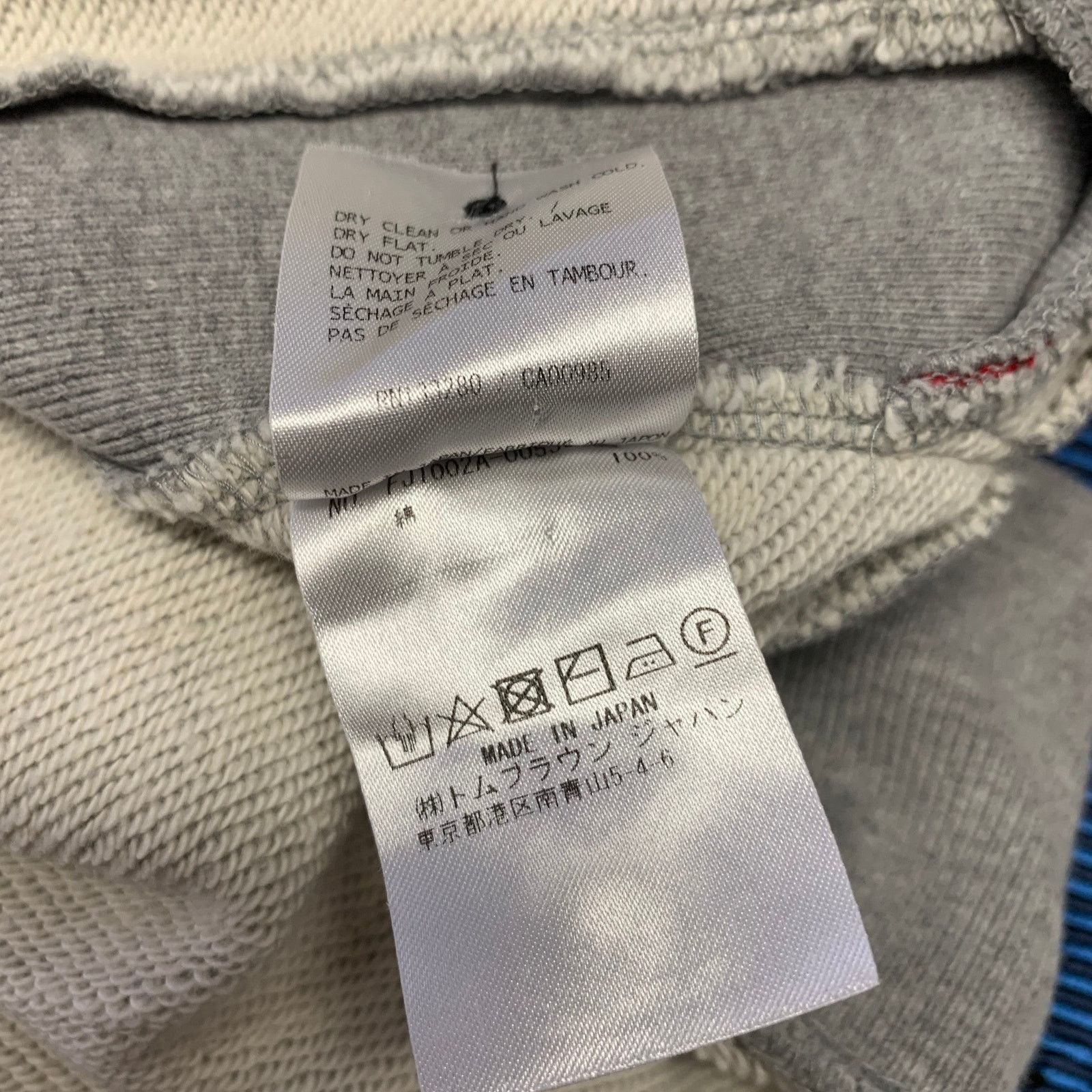 Thom Browne THOM BROWNE L Grey RWB Cotton Stripe Cropped Pullover Size L / US 10 / IT 46 - 7 Thumbnail
