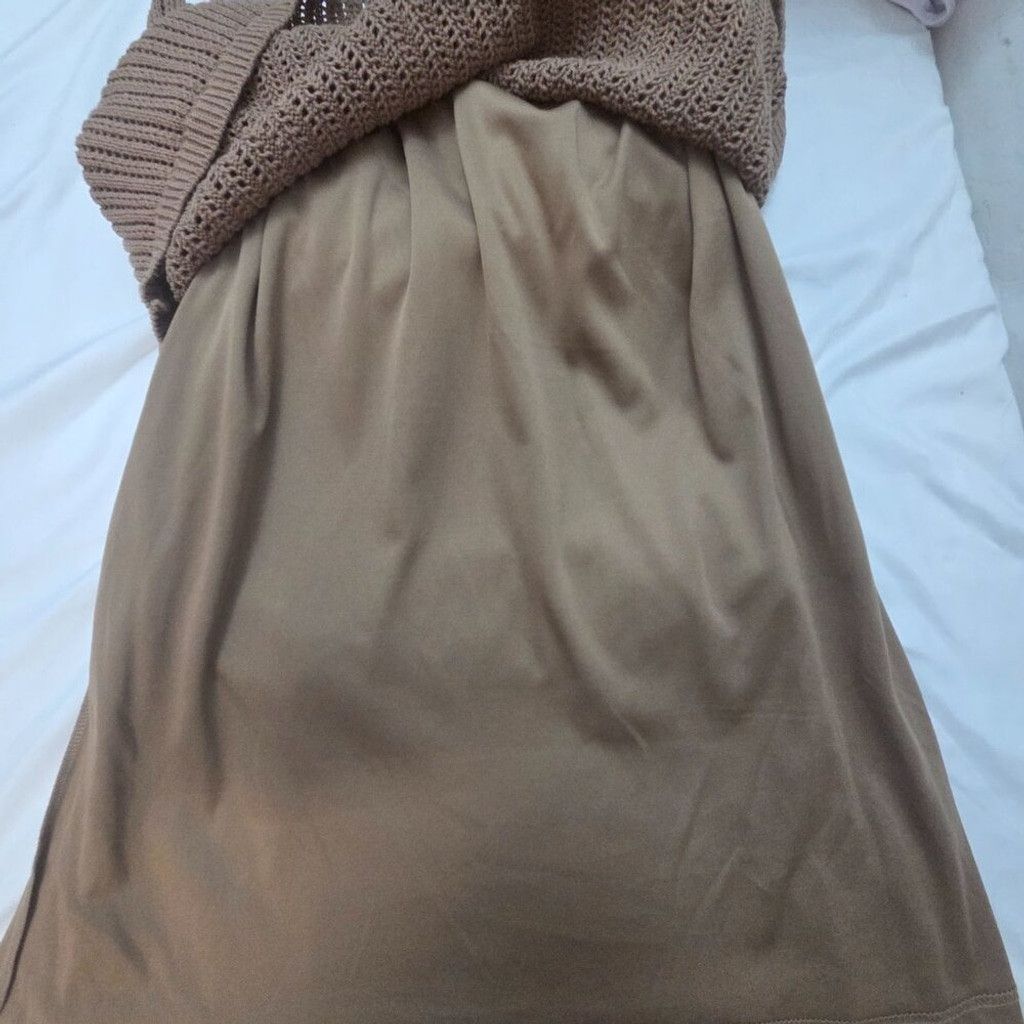 Other Freshman 1996 XL Dress Knitted-Brown Maxi Dress Vintage Size XL / US 12-14 / IT 48-50 - 7 Thumbnail