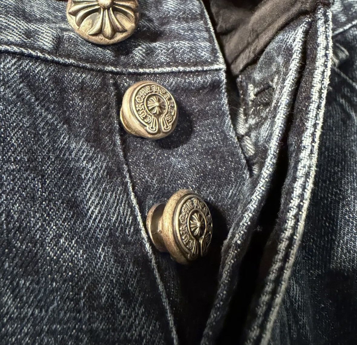 Chrome Hearts Chrome Hearts Denim Cross Patch Jeans (34) Size US 34 / EU 50 - 6 Thumbnail