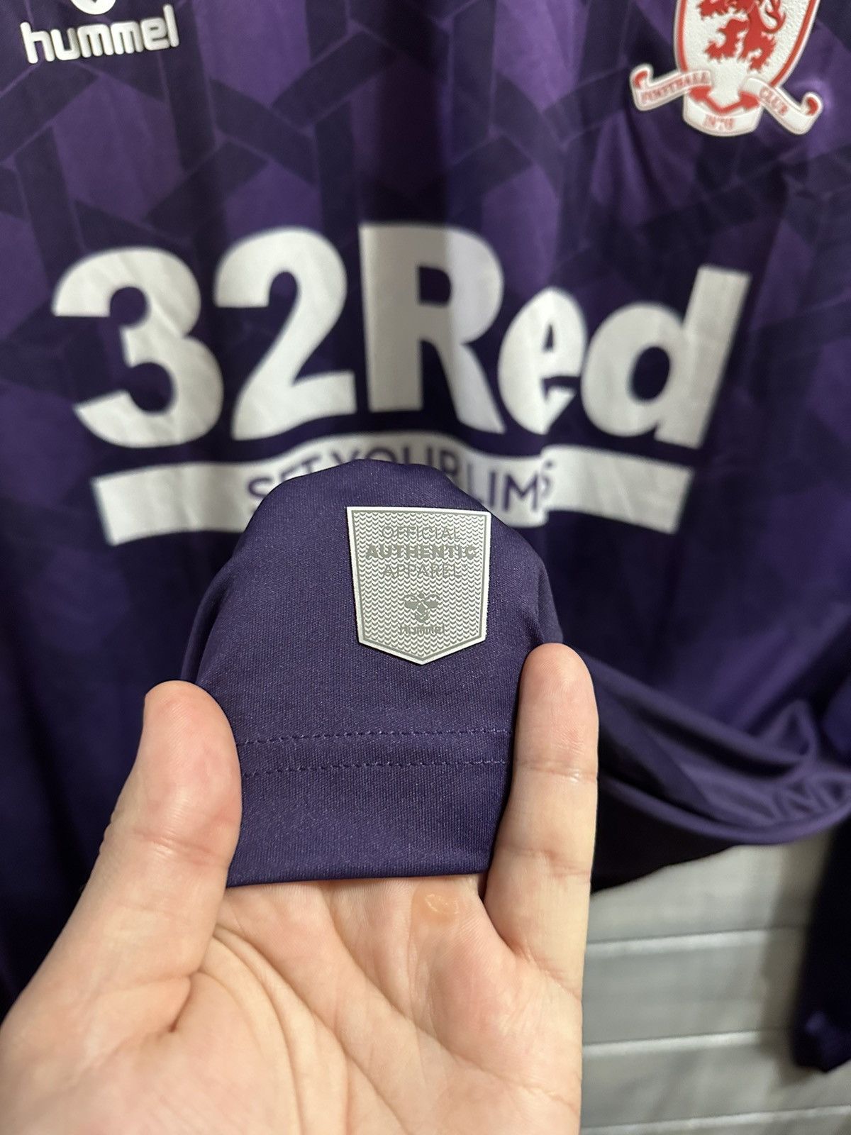 Hummel Very Rare Soccer Long Sleeve Middlesbrough 1876 Football. Size US L / EU 52-54 / 3 - 5 Thumbnail