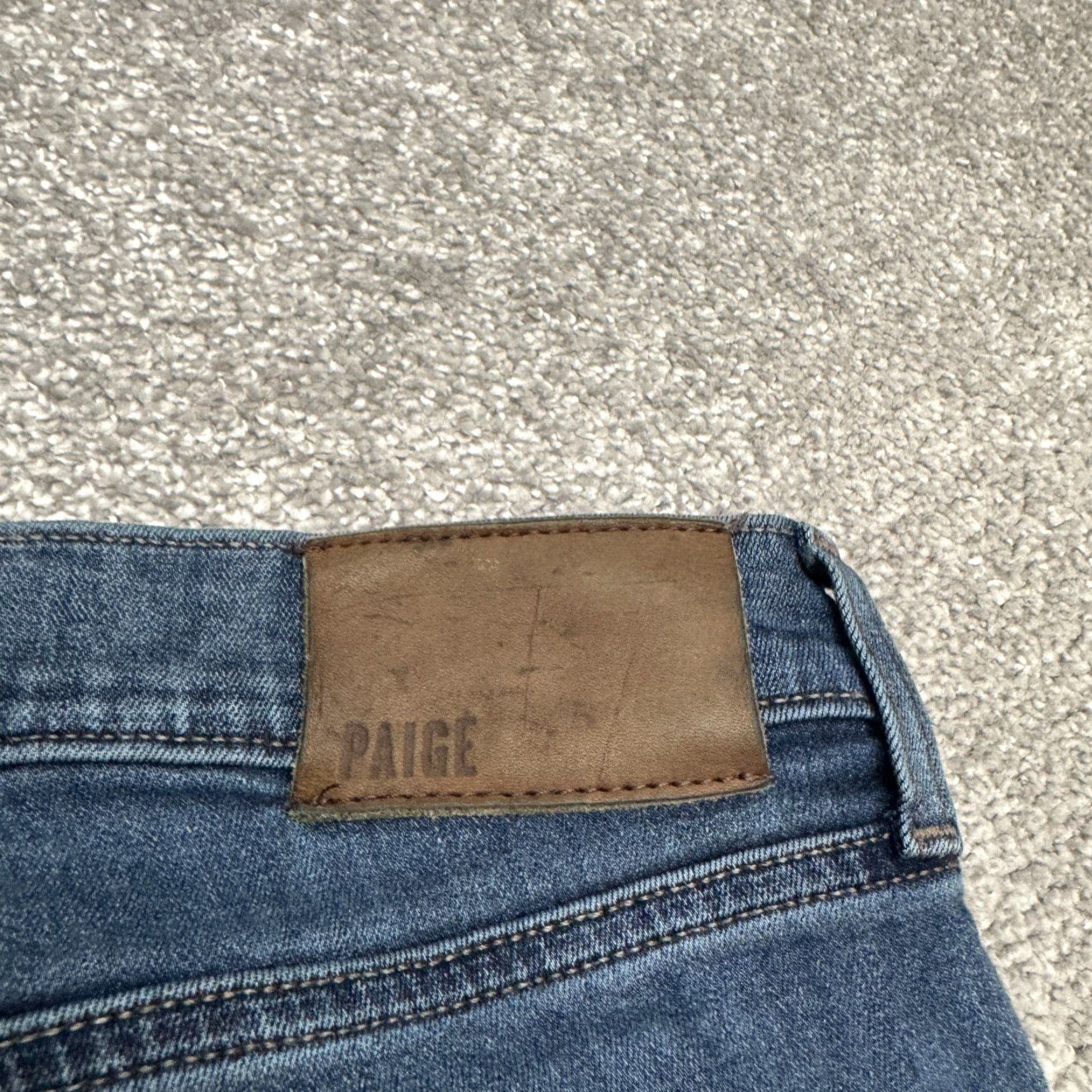 Paige Paige Lennox Slim Straight Denim Jeans Womens 28 Parnell Blue Dark Wash Jeans Size 28" / US 6 / IT 42 - 5 Thumbnail