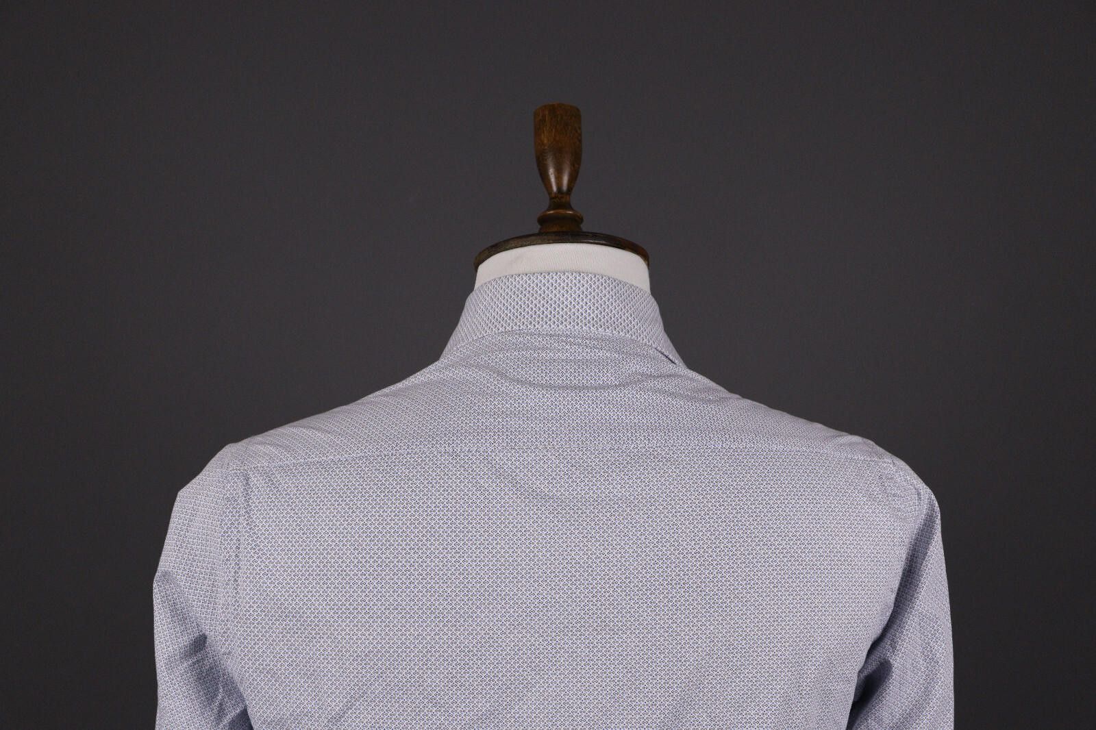 Designer Bottega del Sarto Slim Fit Blue Button Down Shirt Size 39 Size US M / EU 48-50 / 2 - 6 Thumbnail