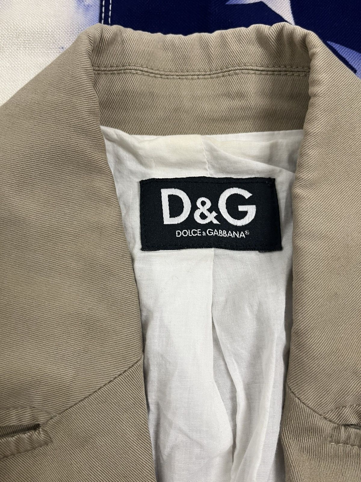 Dolce & Gabbana Dolce & Gabbana D&G Blazer - Classic Beige, Made in Italy Size XL / US 12-14 / IT 48-50 - 6 Thumbnail